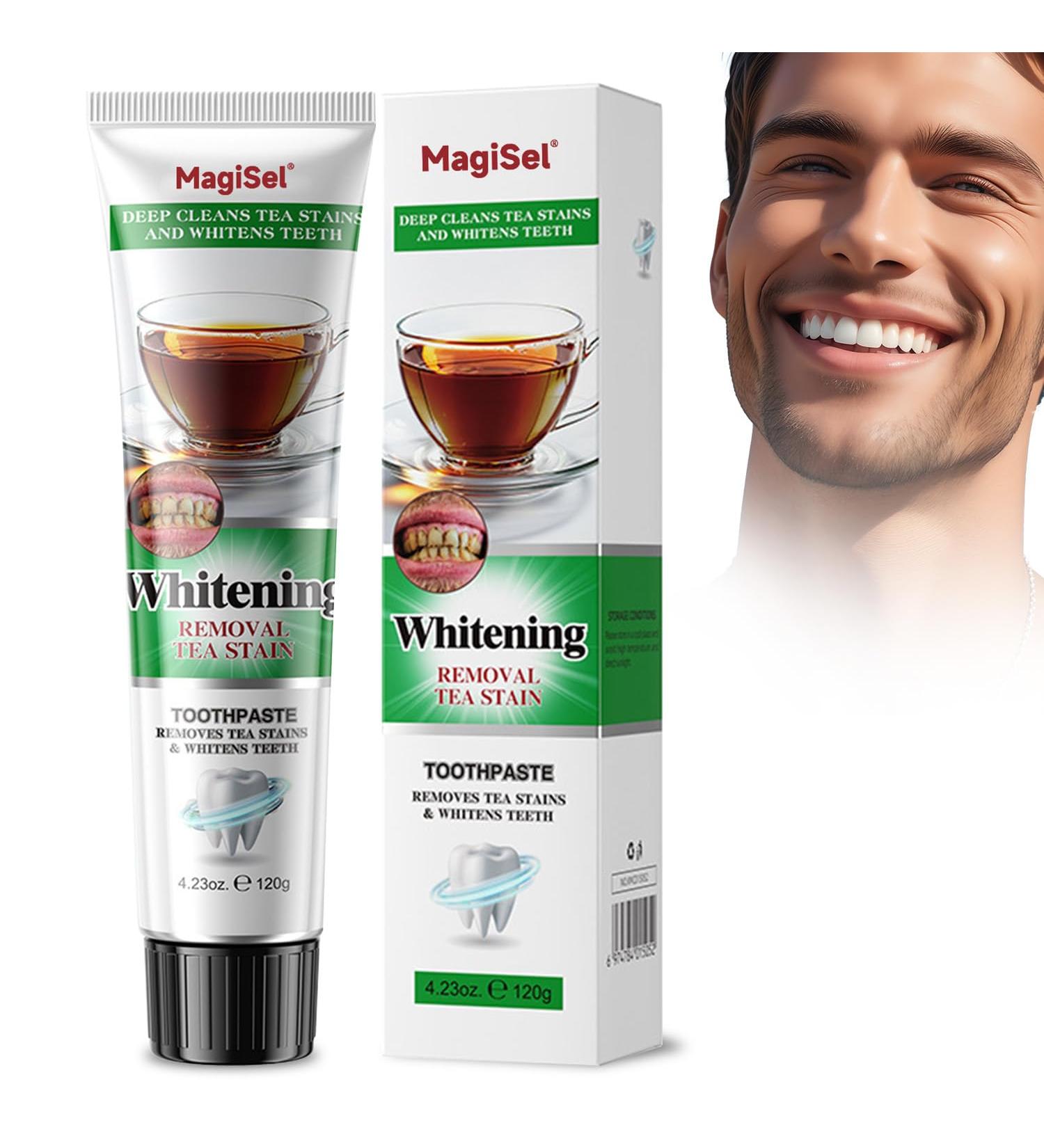 MagiForeign Whitening Toothpaste thorough cleaning of tea stains gentle and effective cleaning fresh breath gum care 120 g - Buy Online on GoSupps.com