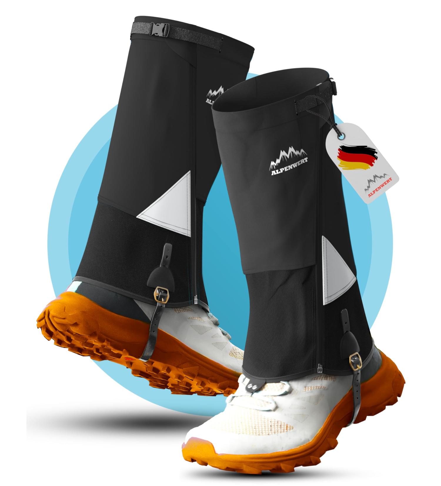 Alpine Value Waterproof Gaiters for Men & Women | Durable Hiking Hunting Snow & Rain Protection | German Start-up - Buy Online on GoSupps.com