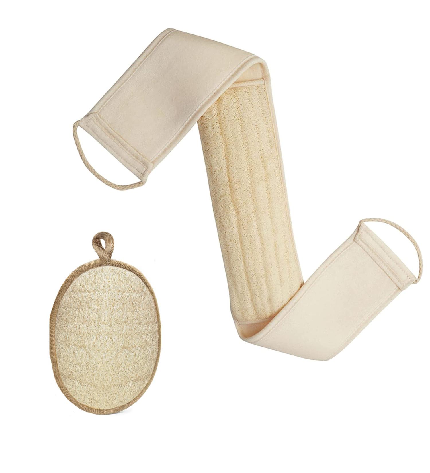 Loofah Exfoliating Back Scrubber for Men and Women - 31.5 Length 4 Width - Deep Clean and Relax Your Body - Buy Online on GoSupps.com