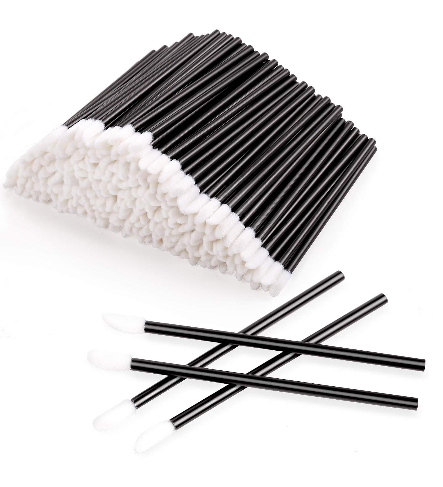 300pcs Disposable Lip Brushes - Makeup Tool Kits for Lip Gloss Applicators in Black (Pack of 300) - Buy Online on GoSupps.com
