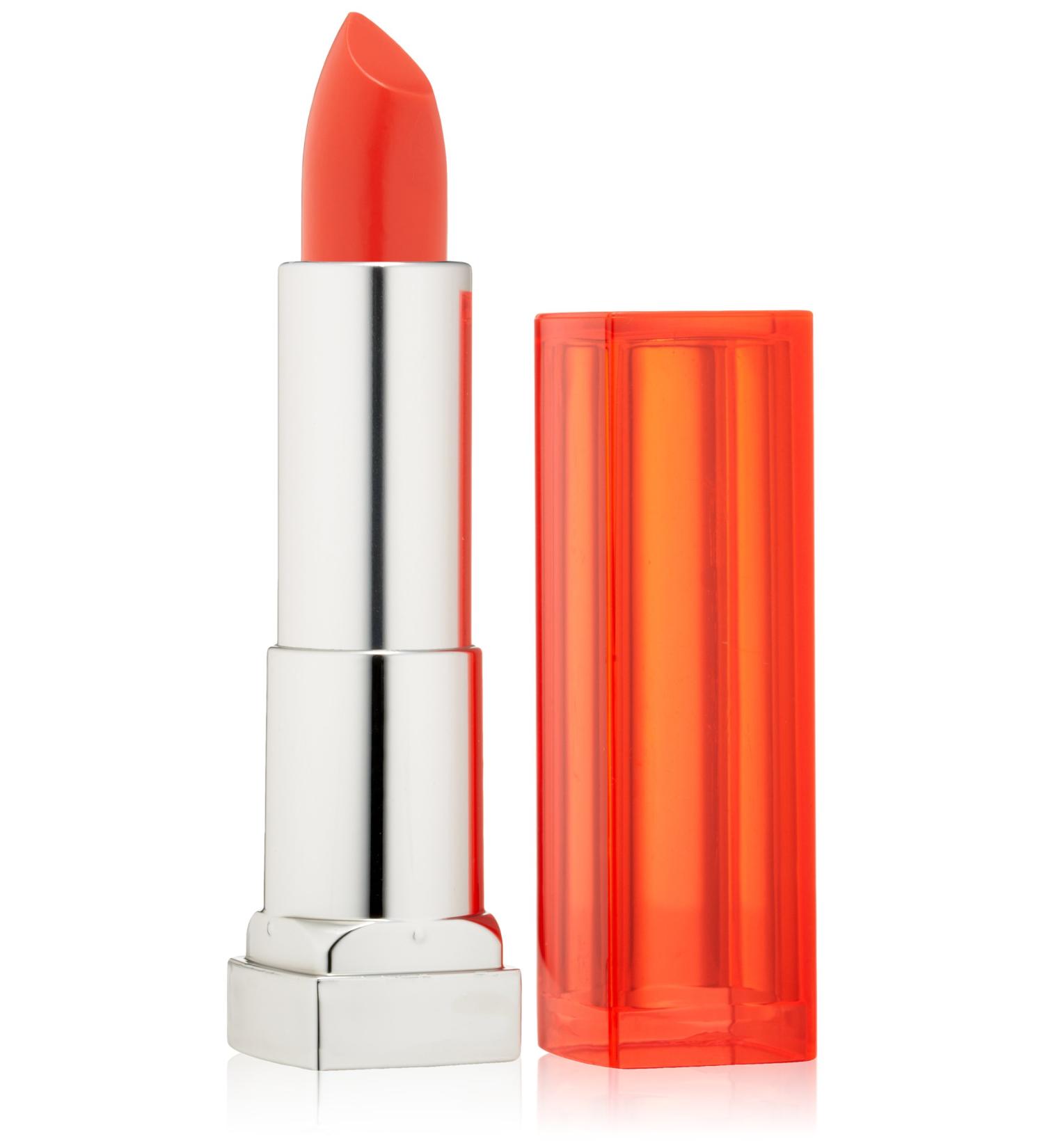 Maybelline New York Color Sensational Vivids Lipcolor  Vibrant Mandarin  0.15 Ounce