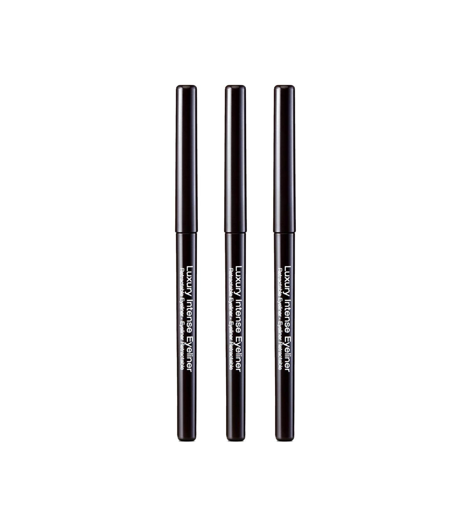 KISS New York Professional Luxury Intense Eyeliner 3 PACK Black - Long-Lasting Formula - Buy Online on GoSupps.com