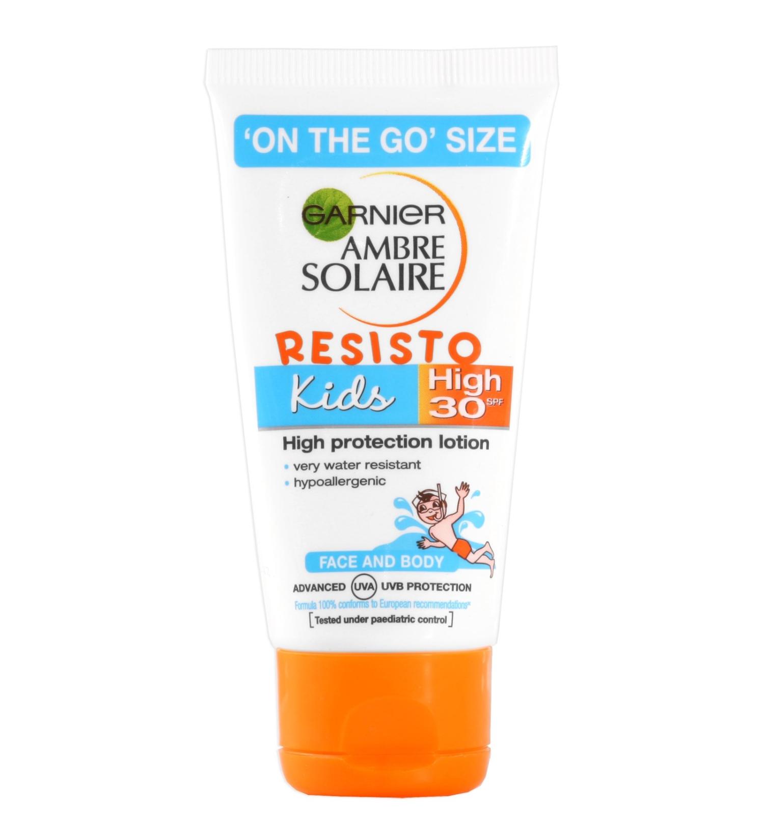 Ambre Solaire - Kids by Garnier Resisto High Protection Lotion SPF30 (High Protection - Children's Delicate Skin) 50ml
