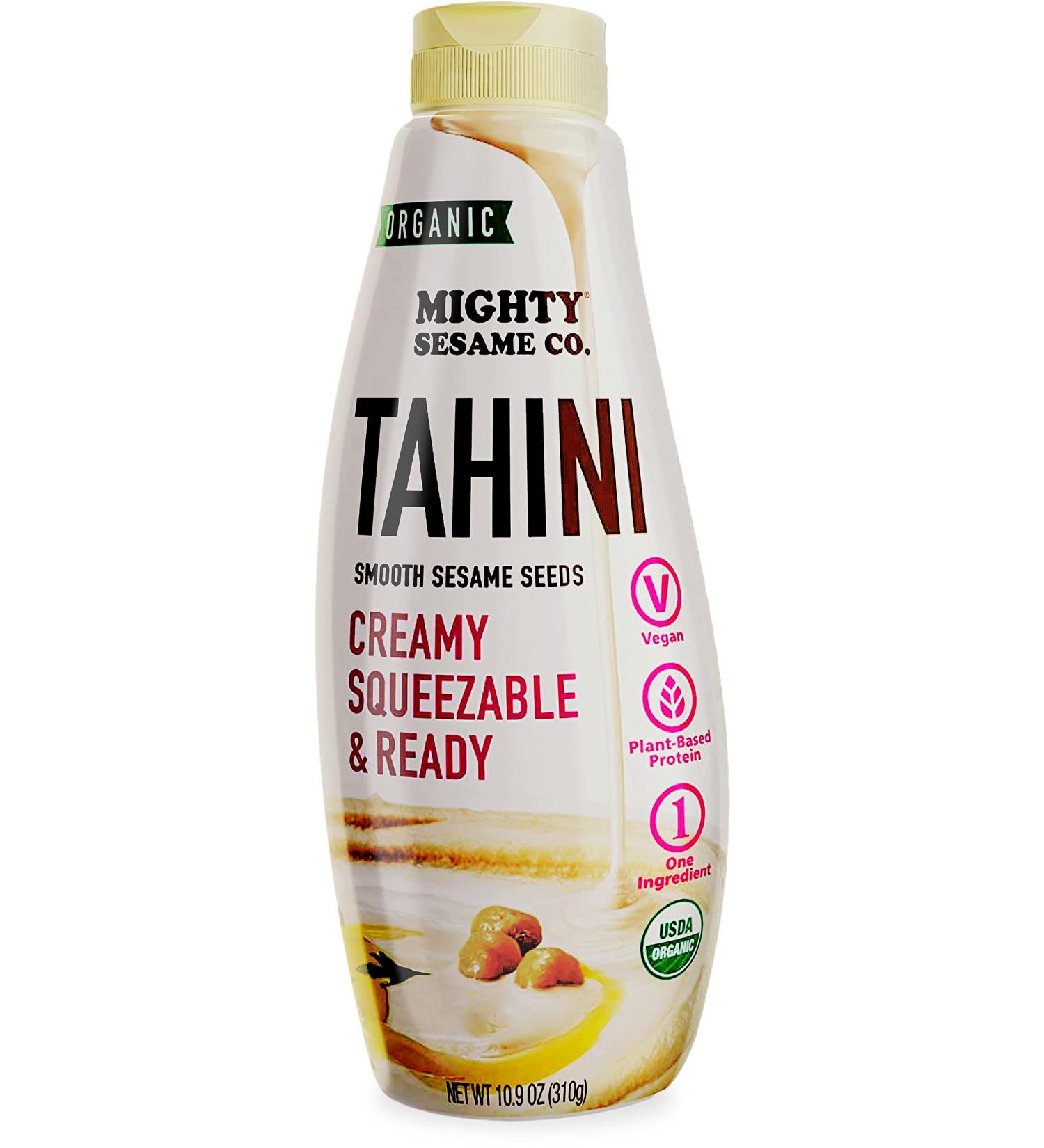 Mighty Sesame Organic Fine Tahini - 10.9 oz | Premium Sesame Paste - Buy Online on GoSupps.com
