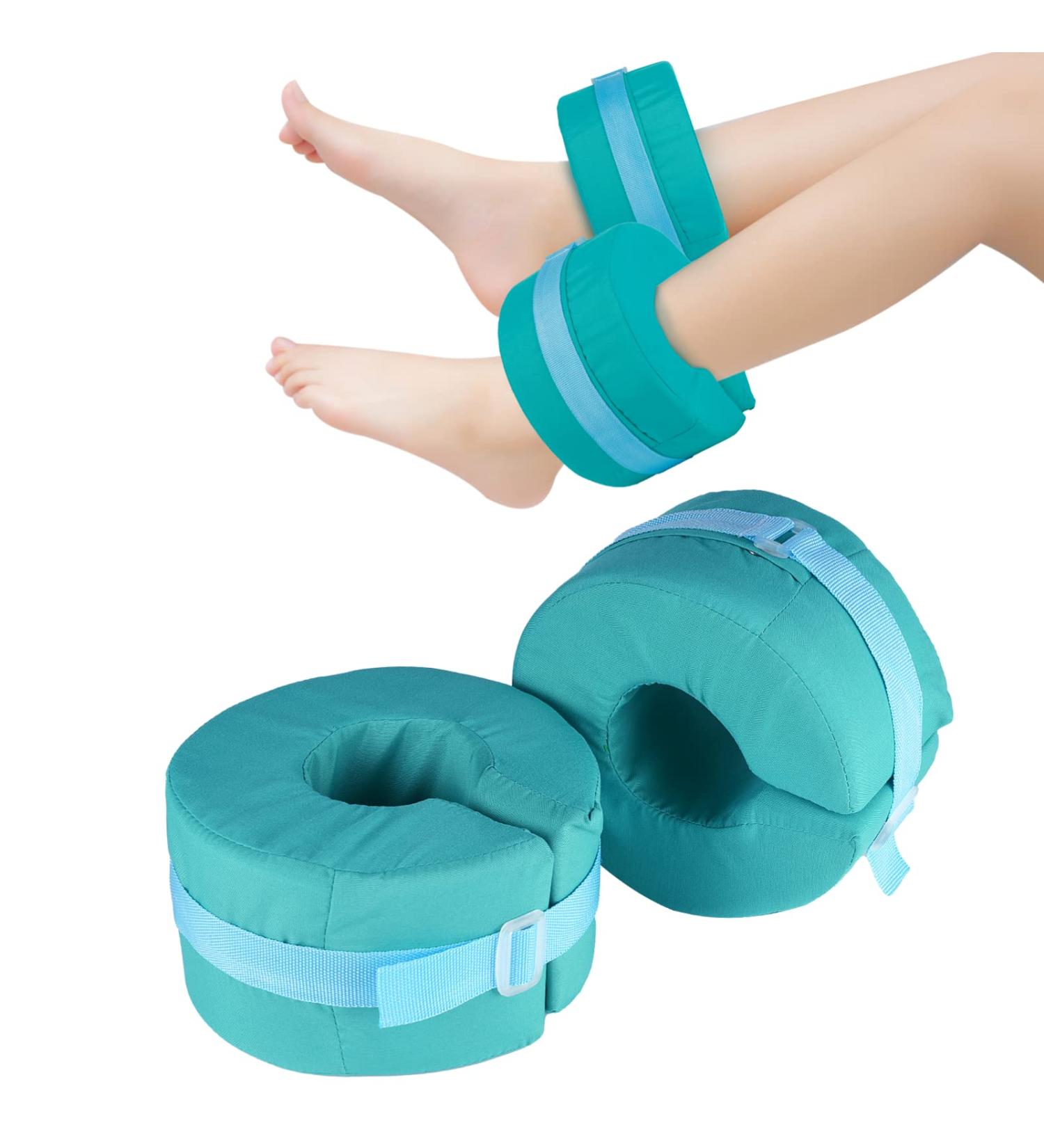 Toyoget 2 Pcs Foot Elevation Pillows - Ankle Heel Elevator Wedge for Medical Support - Recovery & Comfort for Bed Sores, Pressure Ulcers, and Surgery Recovery - Buy Online on GoSupps.com