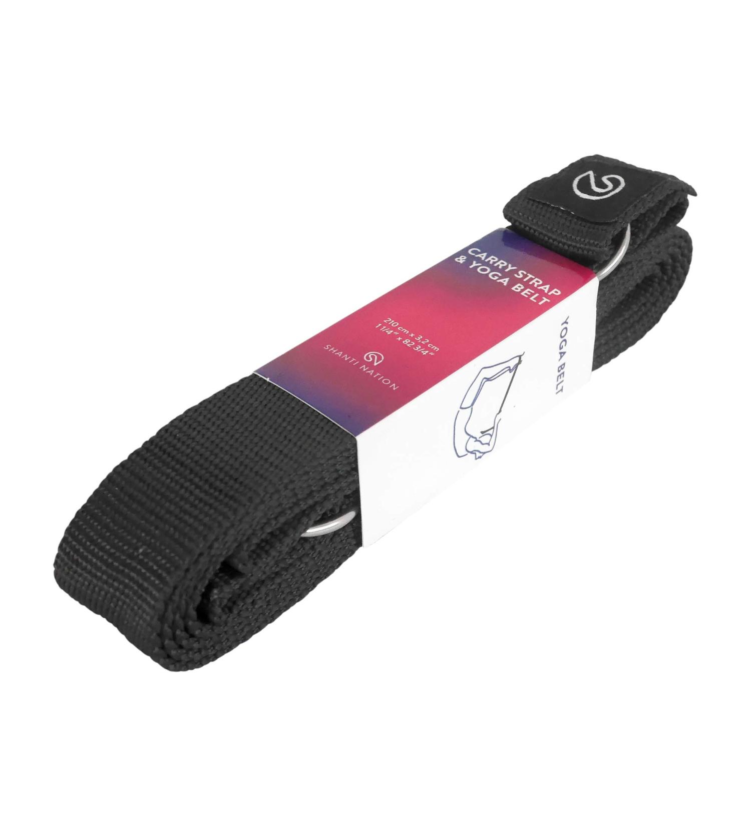 SHANTI NATION Yoga Mat Carrying Strap - Transport Your Mat Easily with Metal Ring | Ideal for Yoga Enthusiasts - Buy Online on GoSupps.com