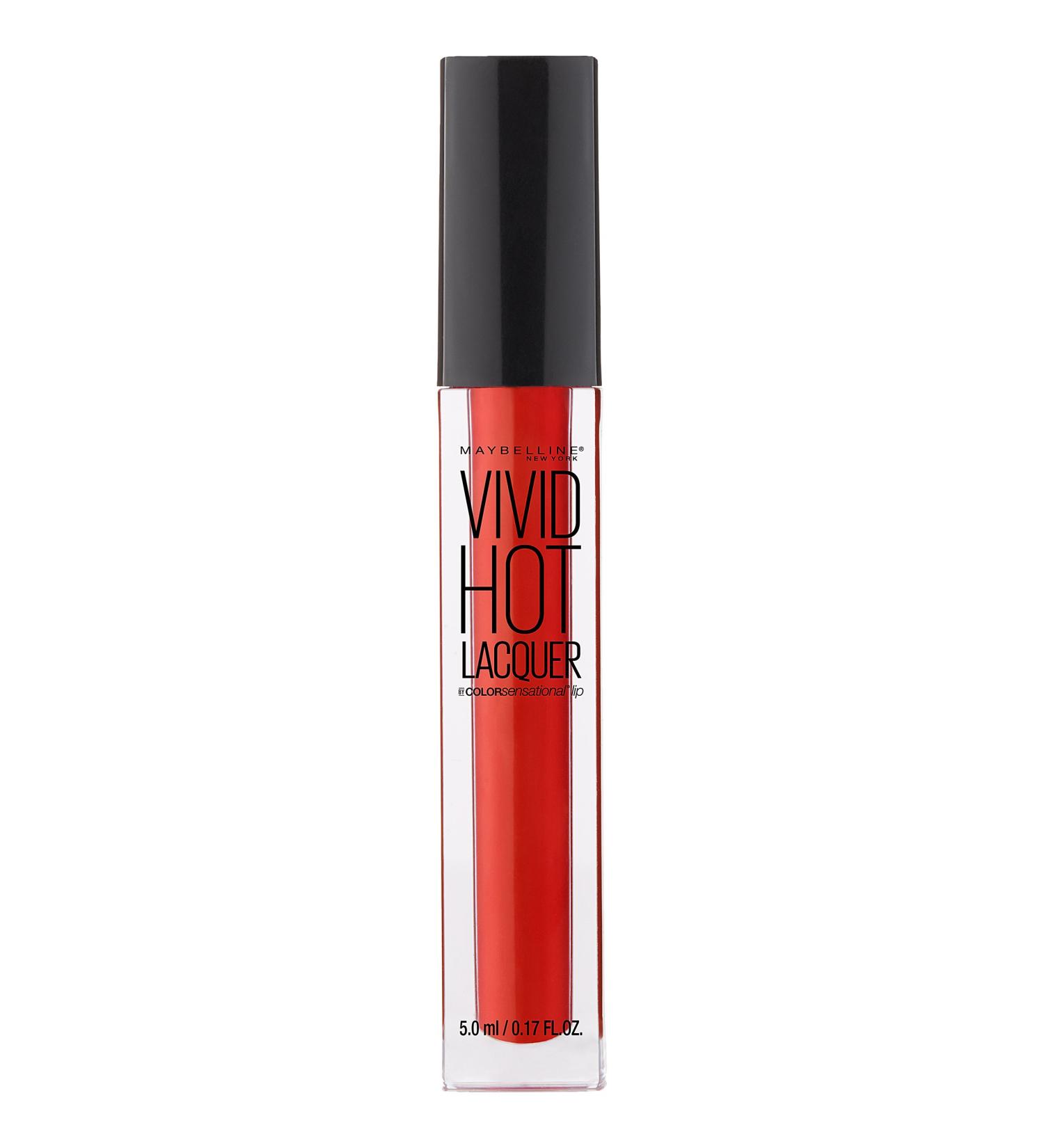 Maybelline New York Vivid Hot Lacquer Lip Gloss - So Hot 0.17 oz | Buy Online International Shipping Available - Buy Online on GoSupps.com