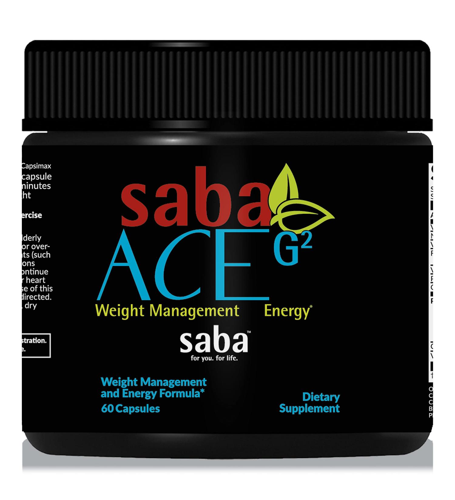 Saba ACE G2: Energy & Fat Burning Weight Loss for Men and Women - 60 Capsules - Buy Online on GoSupps.com