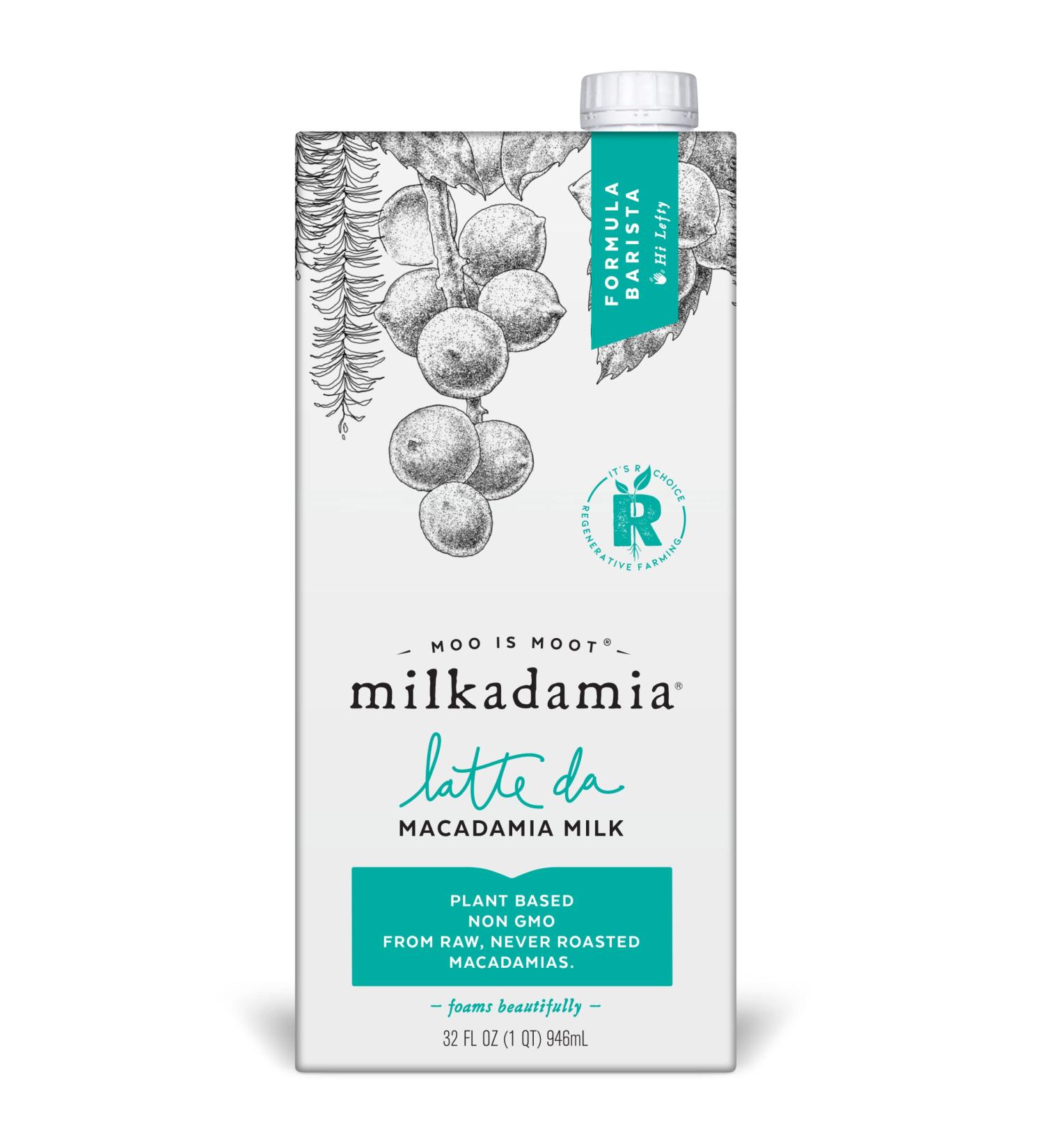 milkadamia Macadamia Milk Latte Da Barista Blend  32 Fl Oz (Pack of 6) - Buy Online on GoSupps.com