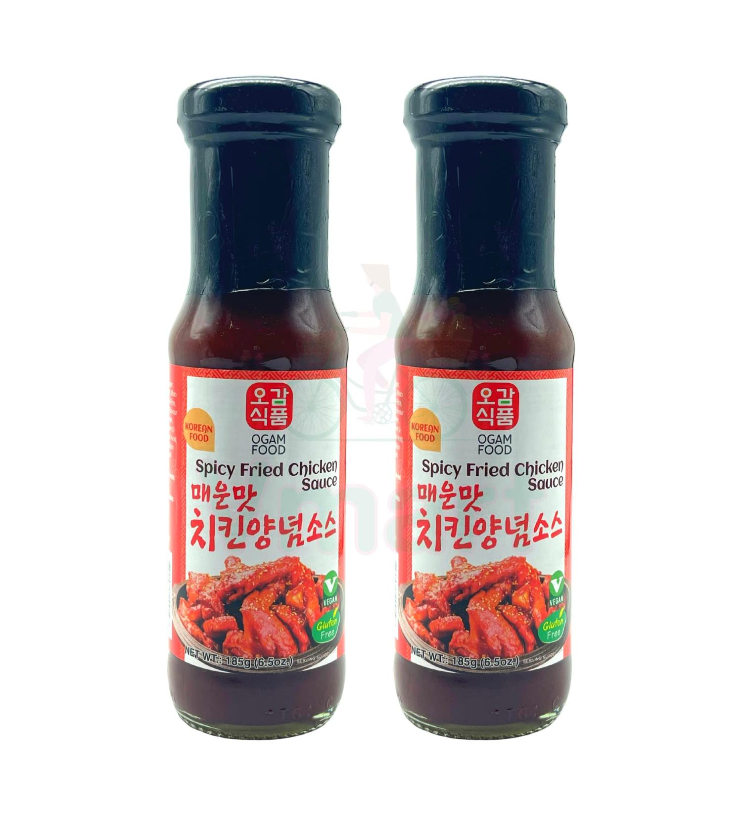Ogam Spicy Fried Chicken Sauce 185g (Pack of 2) - Korean Food Gluten Free Vegan - Buy Online on GoSupps.com
