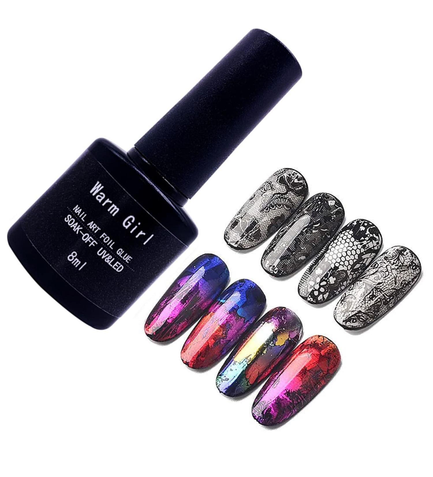 8ml Nail Art Transfer Gel for Foil Sticker Manicure DIY - Galaxy Star Adhesive - 1pc - Buy Online on GoSupps.com