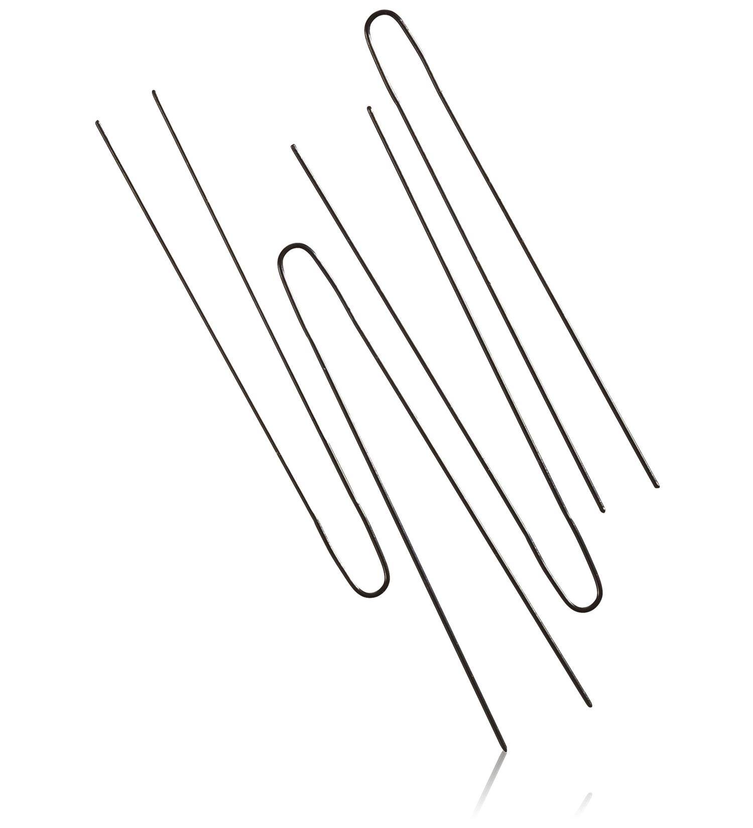 Comair Ari 1719/ 30 Postich needles smooth black 65 mm 45 pieces (1 x 45 pieces)