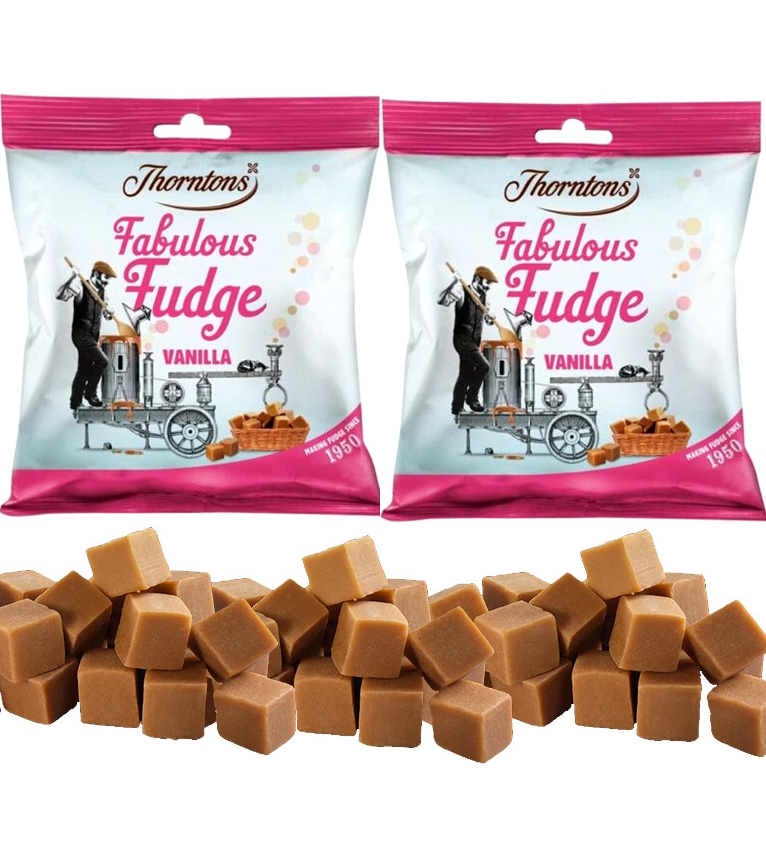 Thornton's Fabulous Vanilla Flavoured Fudge Cubes Bag 100g | Pick Any Number of Bags - Buy Online on GoSupps.com