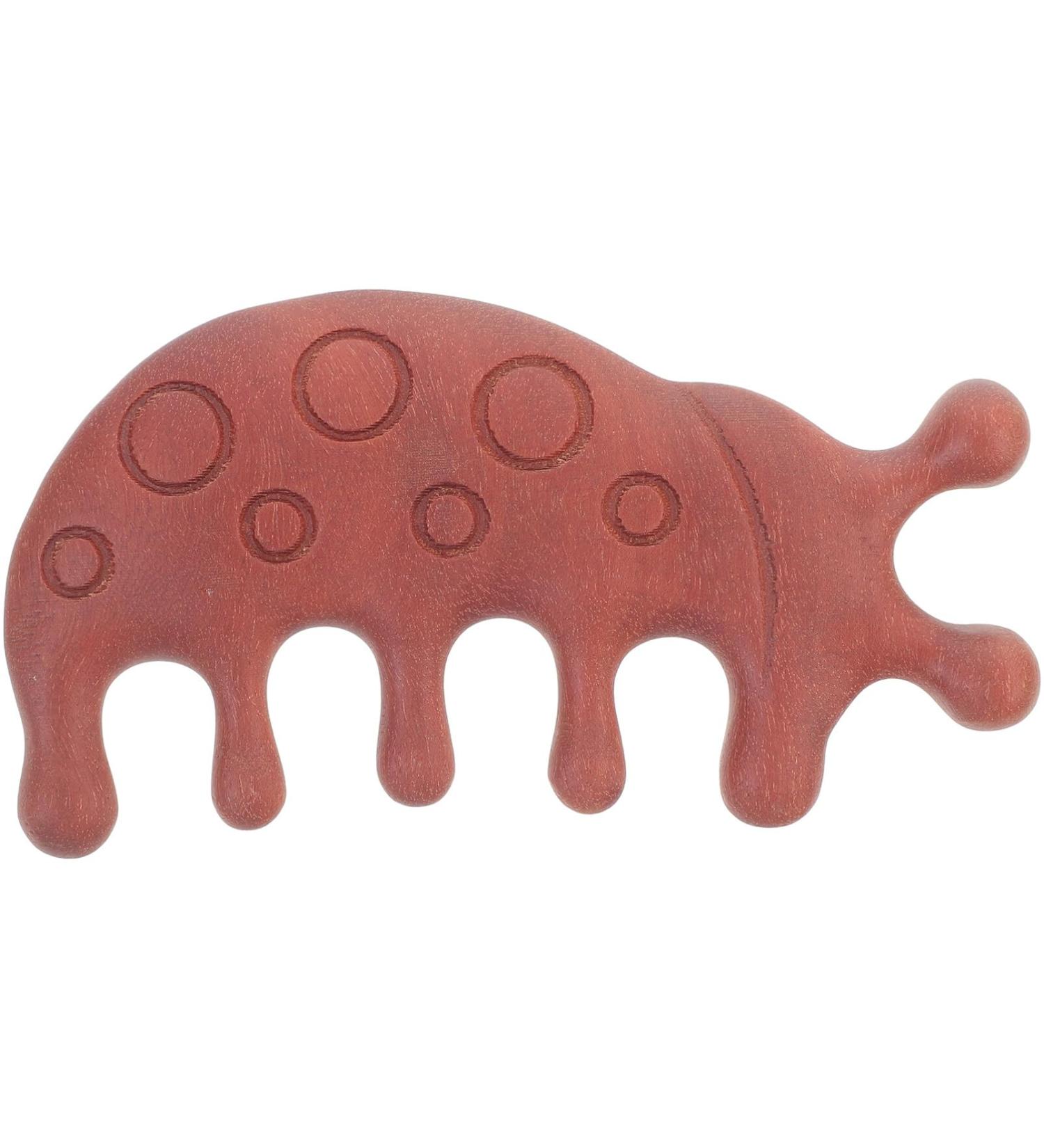 PATKAW Wooden Massage Comb - Green Sandalwood Scalp & Hair Comb Gift for Men | Gua Sha Tool for Scalp Scraping - Buy Online on GoSupps.com