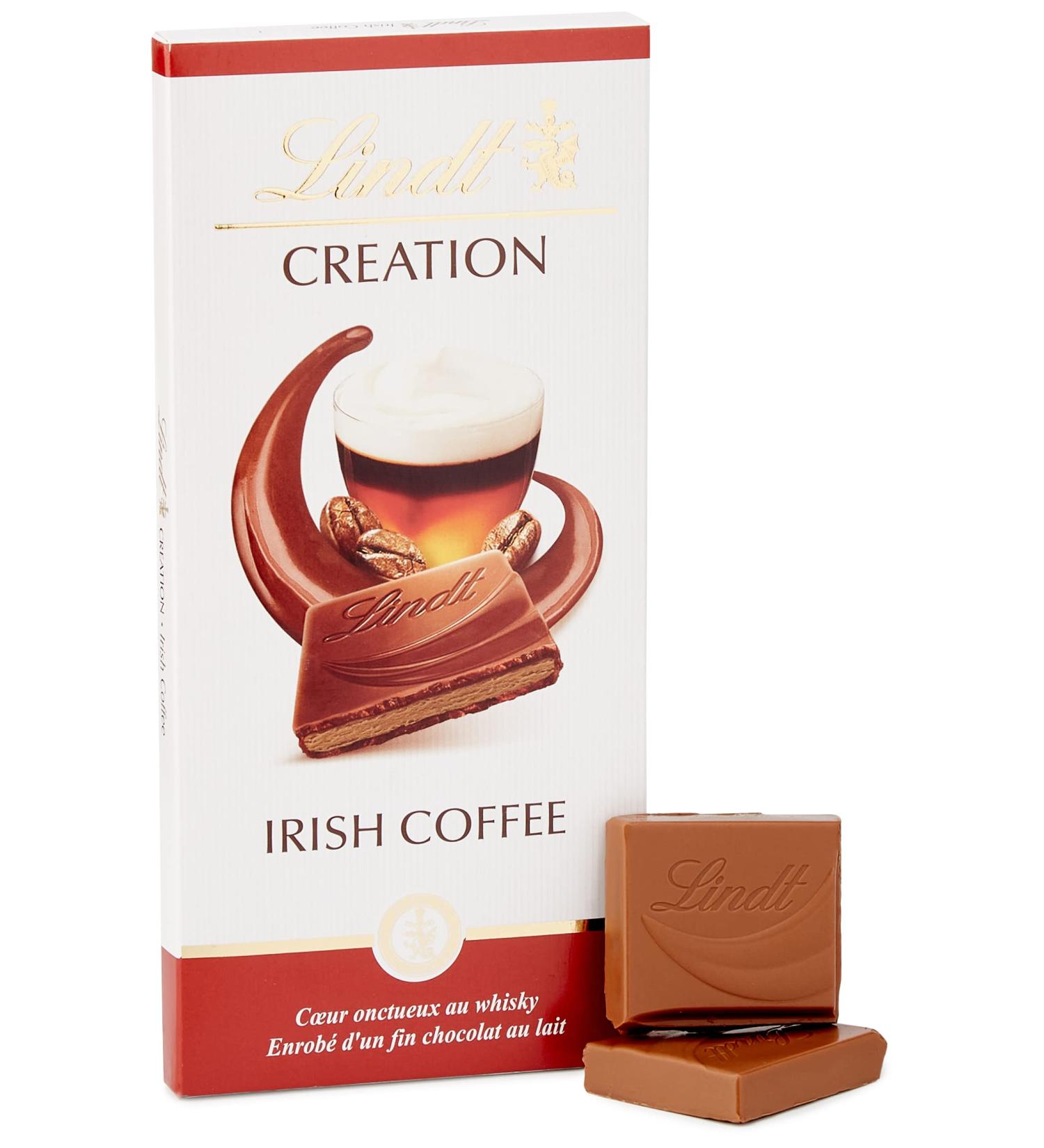  Lindt Lindt - Irish Coffee Creation Chocolate Bar - Milk Chocolate with Alcohol 150g - Buy Online on GoSupps.com