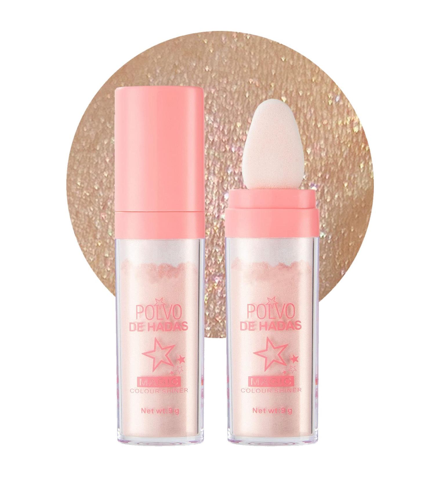 Rosarden Fairy Pink Highlighter Powder Stick for Face & Body - Glitter Makeup Stick for Enhancing Facial Contours - Buy Online on GoSupps.com