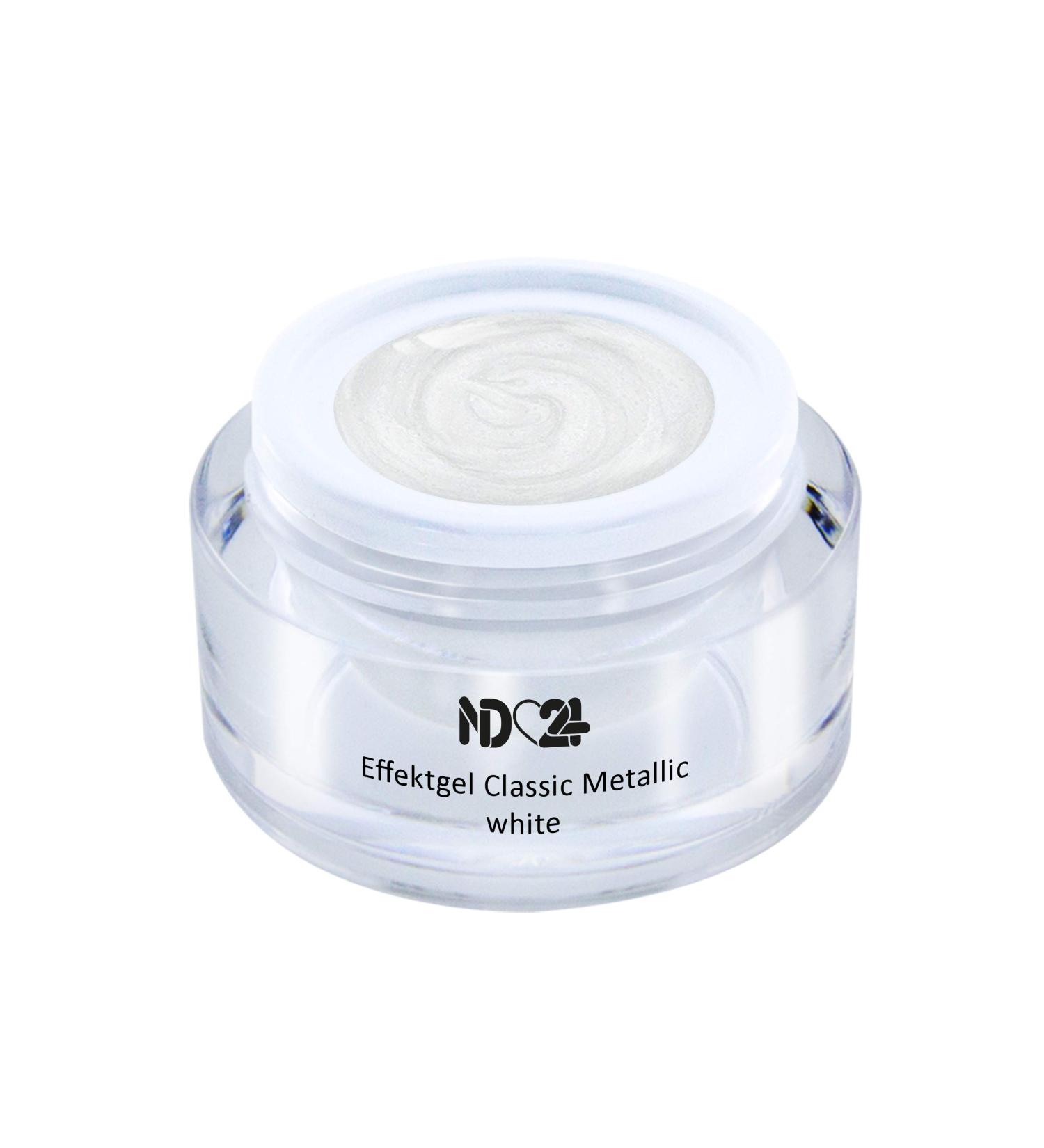 UV LED Effect Gel Classic Metallic White - Studio Quality 5ml | Made in Germany for International Shipping - Buy Online on GoSupps.com