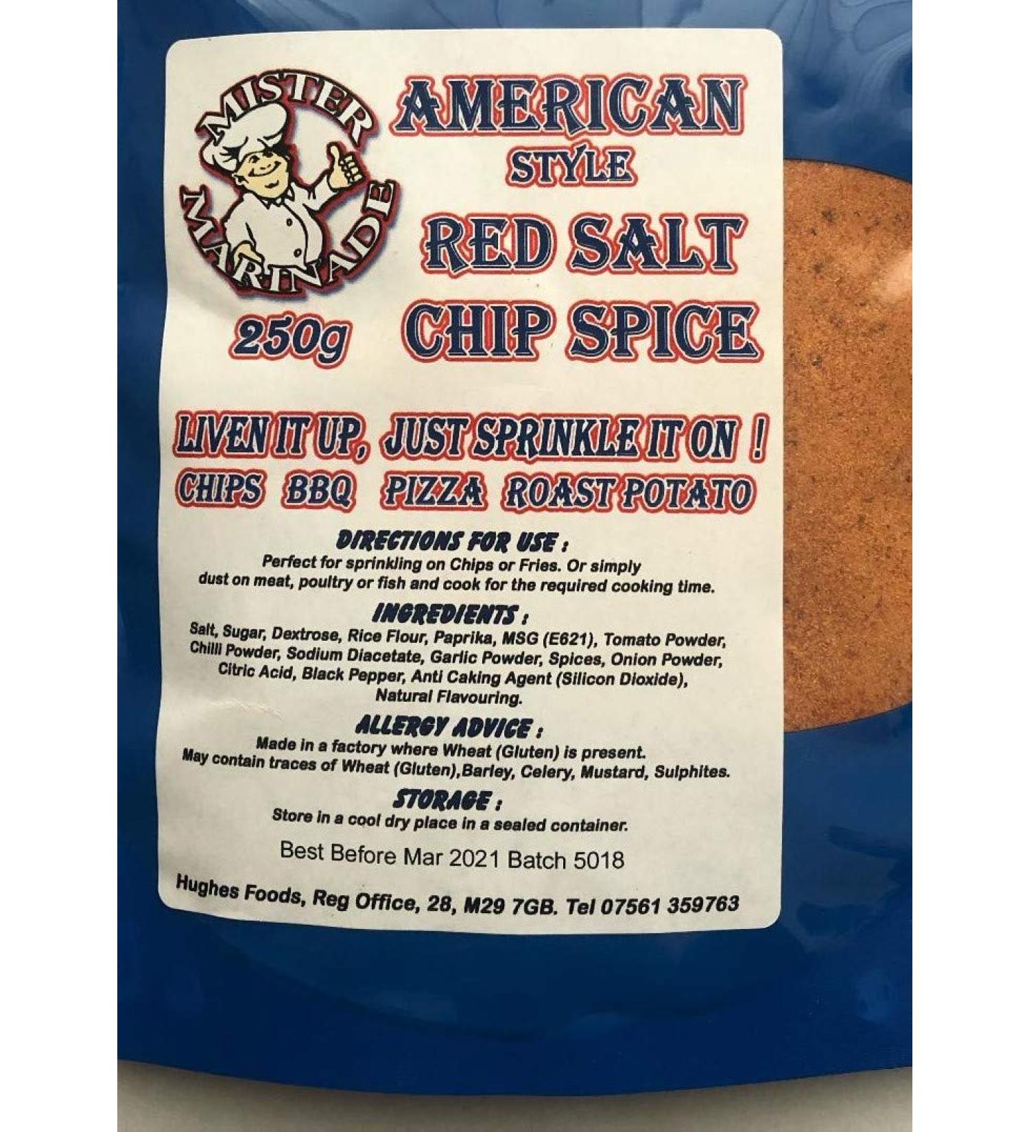 Mister Marinade Chip Spice Seasoning & BBQ Rub - American Red Salt for Flavorful Grilling - Buy Online on GoSupps.com