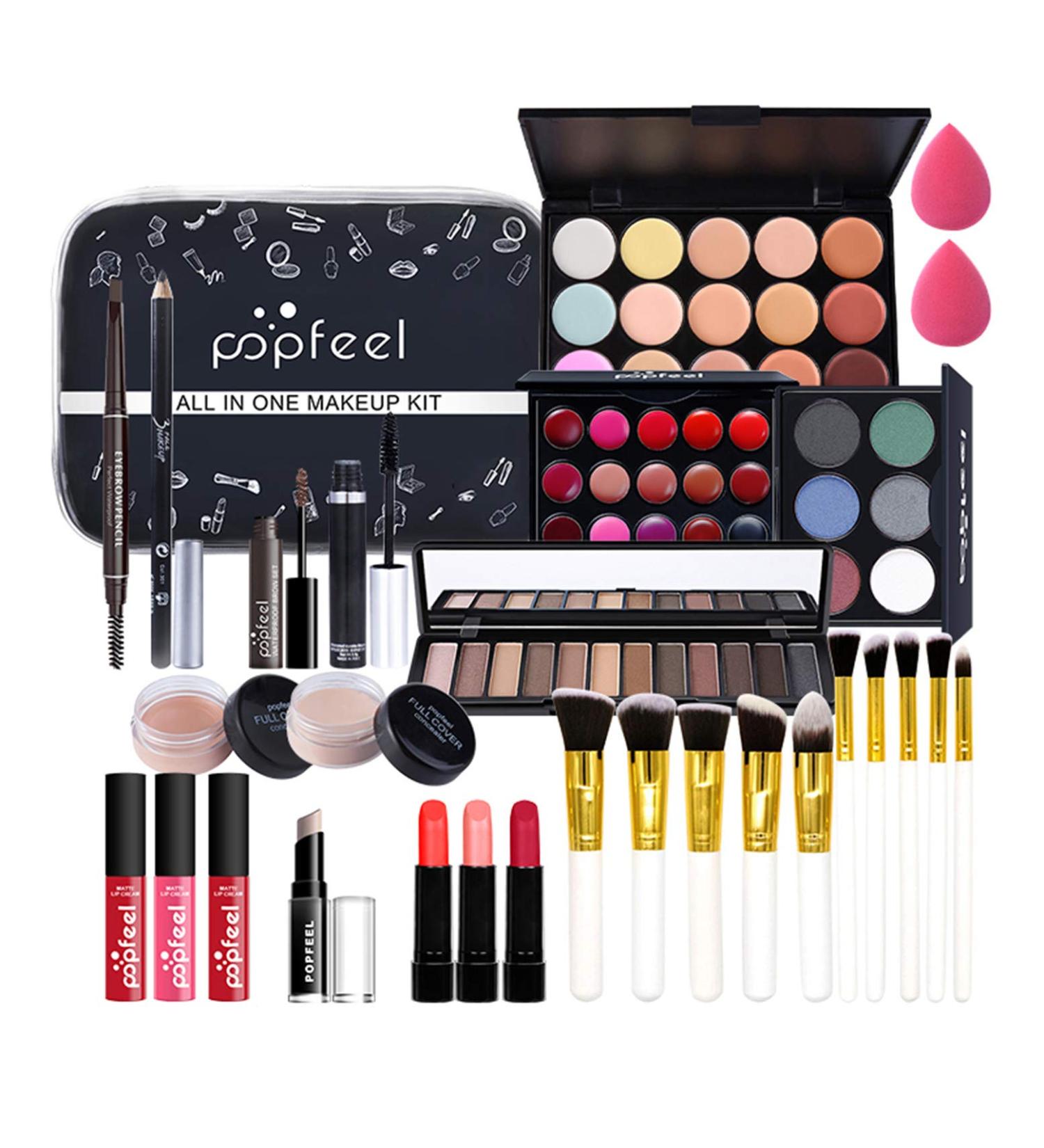 CHSEEA Complete Makeup Gift Set - All-in-One Starter Kit for Teens & Adults | Lip Gloss, Concealer, Eyeshadow Palette | Highly Pigmented Cosmetic Set (24PCS) - Buy Online on GoSupps.com