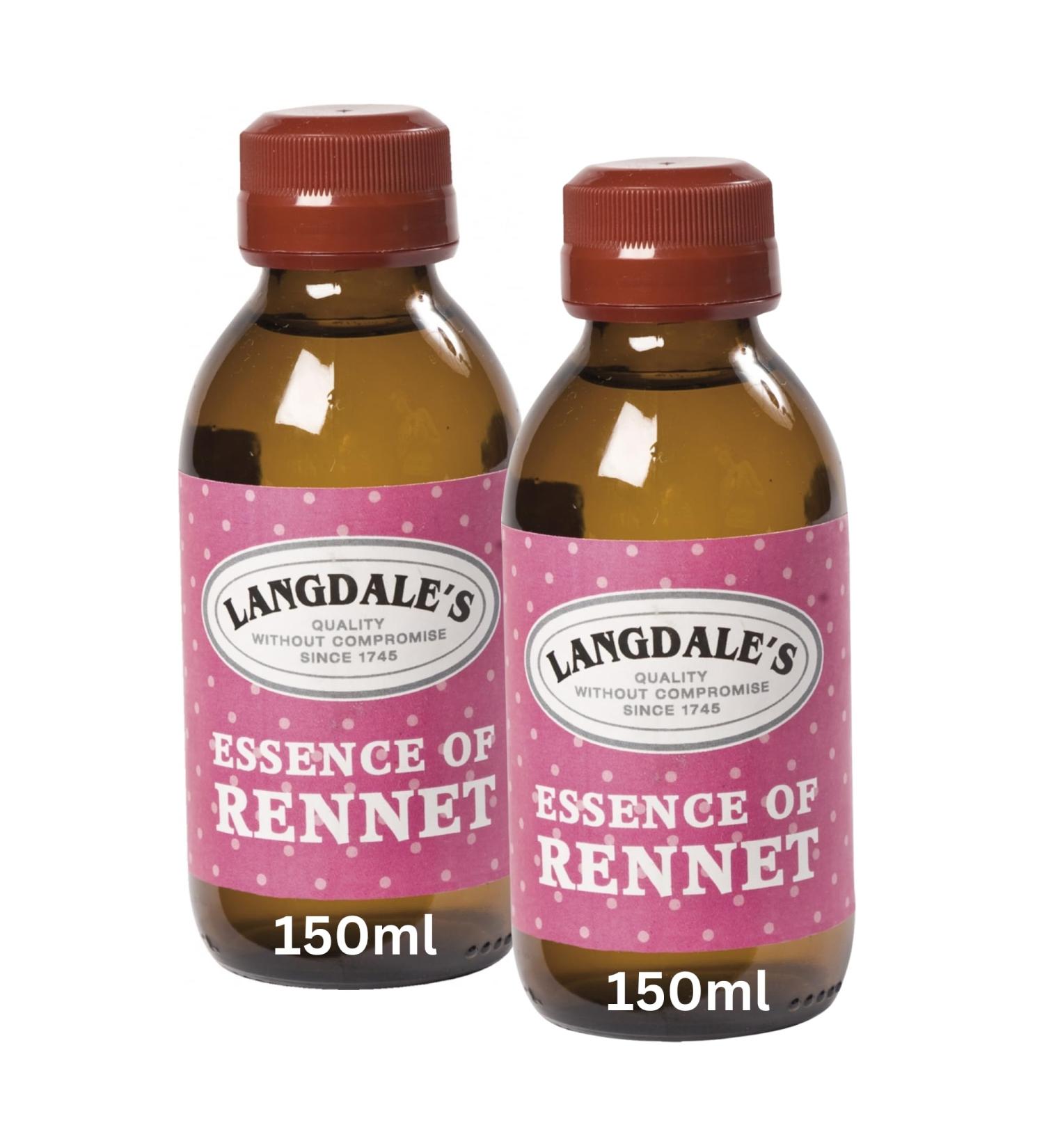 Essence of Rennet 2 x 150ml Bundle Containing 2 Bottles of Langdale's Essence of Rennet 150ml For Cheese Making - Buy Online on GoSupps.com