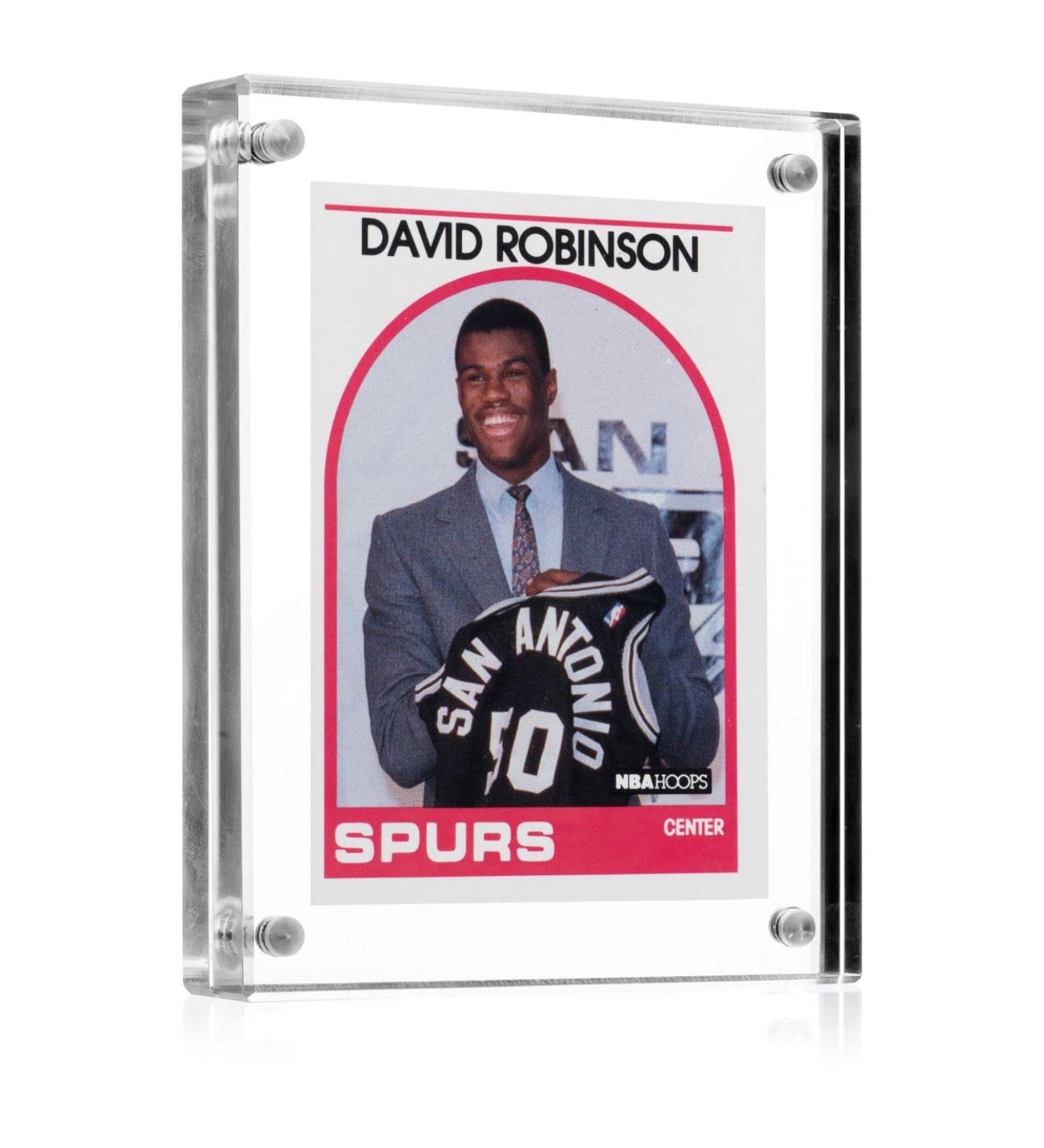 Acrylic Card Display - Self Standing, Magnetic Closure for Standard Sized Collectible Cards