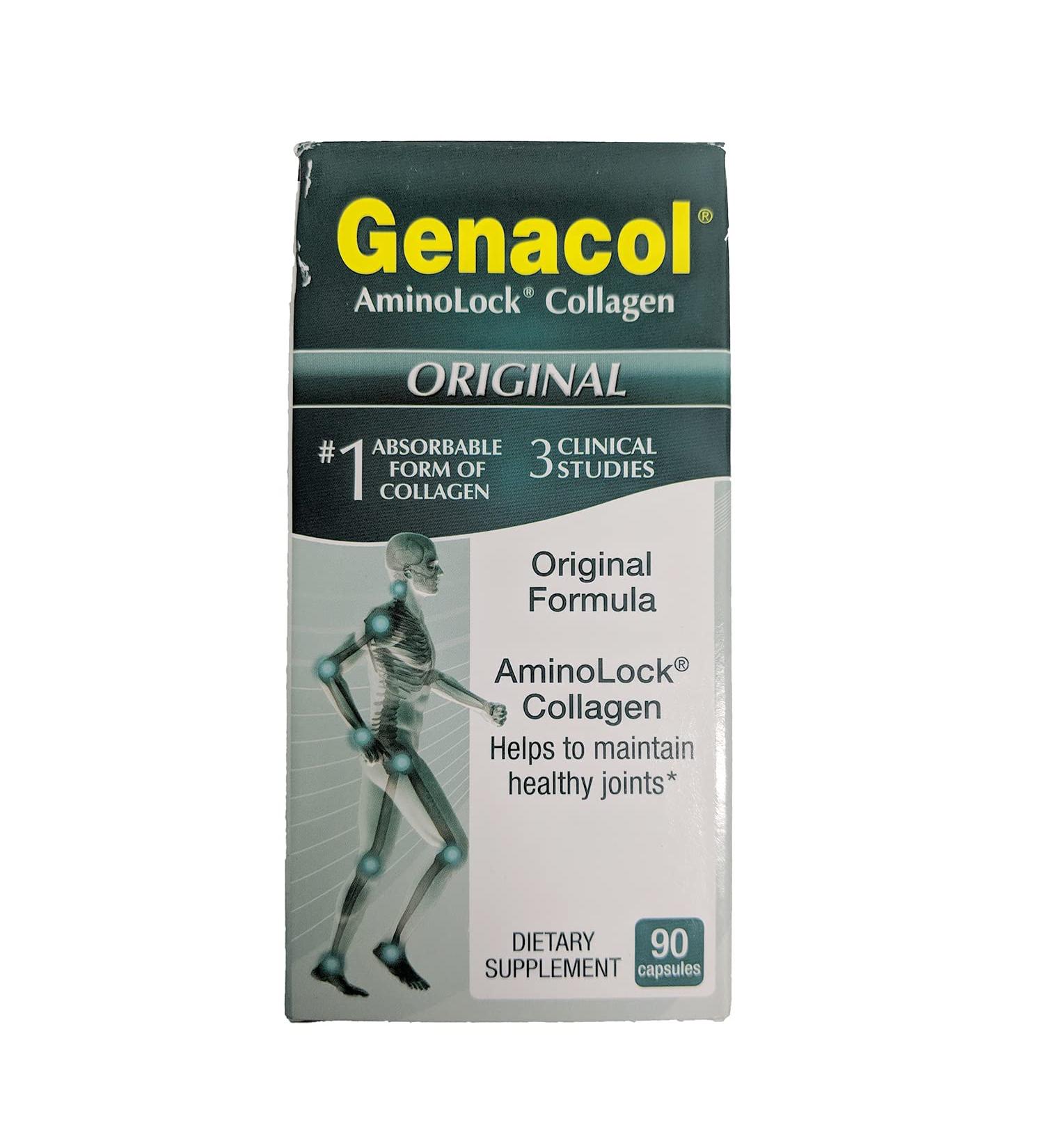 GENACOL Hydrolyzed Collagen Joint Health Supplement for Men & Women | Patented Technology for Extra Absorption | Joint Support & Relief | Gluten Free Non GMO | 90 Capsules - Buy Online on GoSupps.com