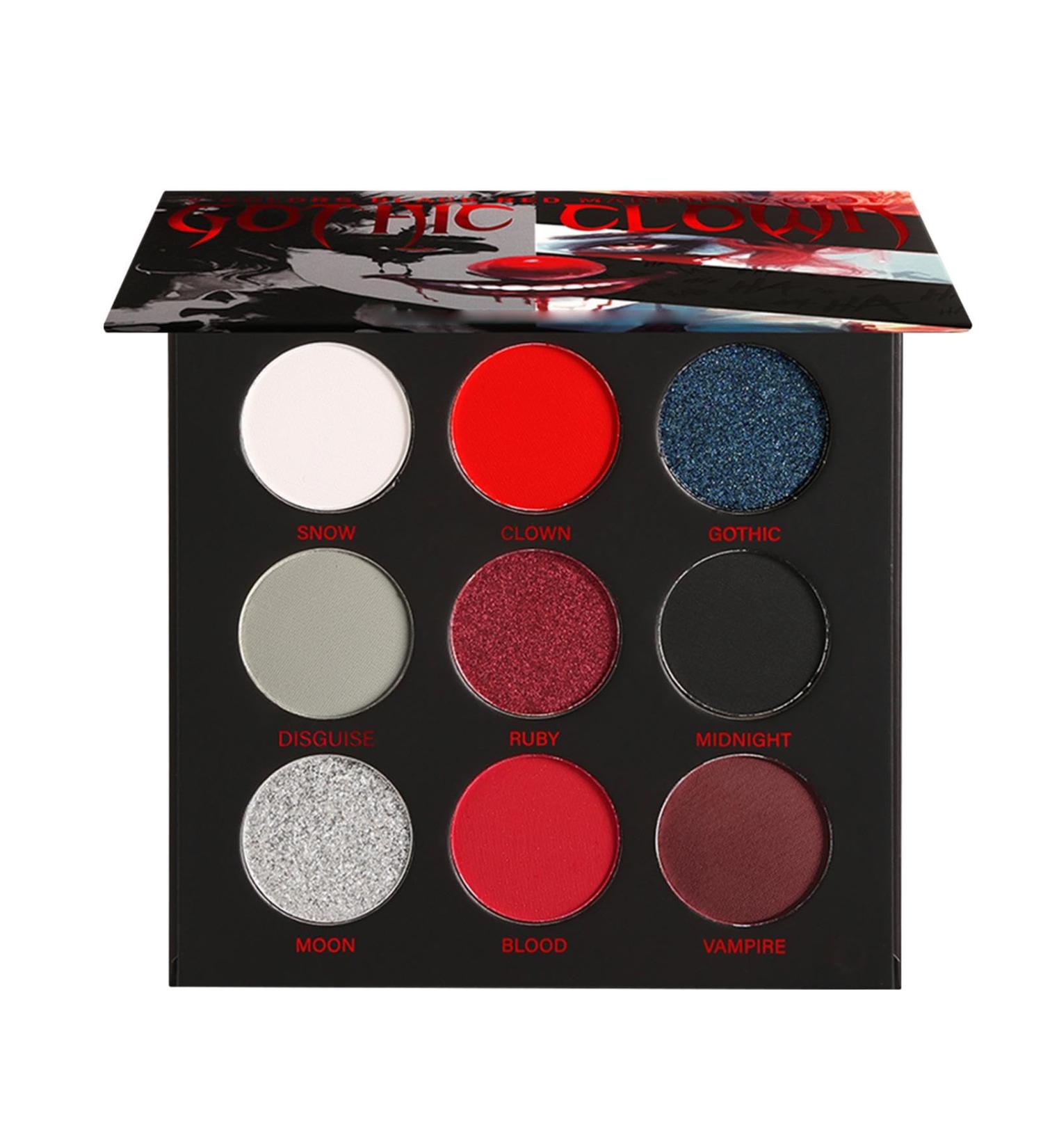  G n rique Punk Smoky Eyeshadow High Pigment Eyeshadow Halloween Eye Makeup 9 Colour Eyeshadow Palette Smoky Eye Palette Matte Punk Eyeshadow Goth Eye Makeup for Halloween Party - Buy Online on GoSupps.com
