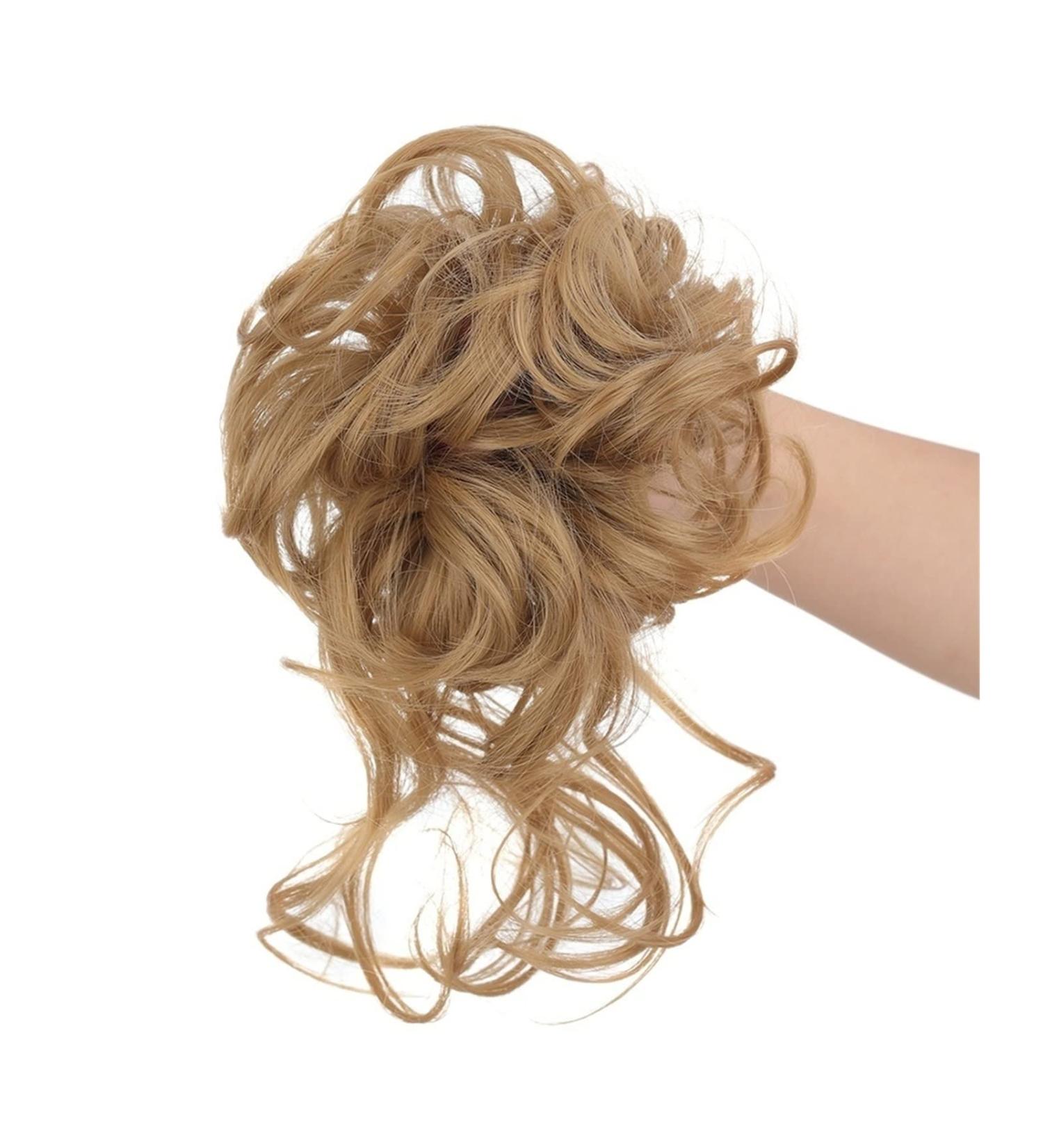 Messy Bun Hair Piece for Women Pieces Curly Chignon Donut Scrunchie for Women Messy Bun Hair Piece Synthetic Tousled Updo Hair Buns Extension Elastic Hair Band Hair Fake Hair Accessories for Women 24M27 - Buy Online on GoSupps.com