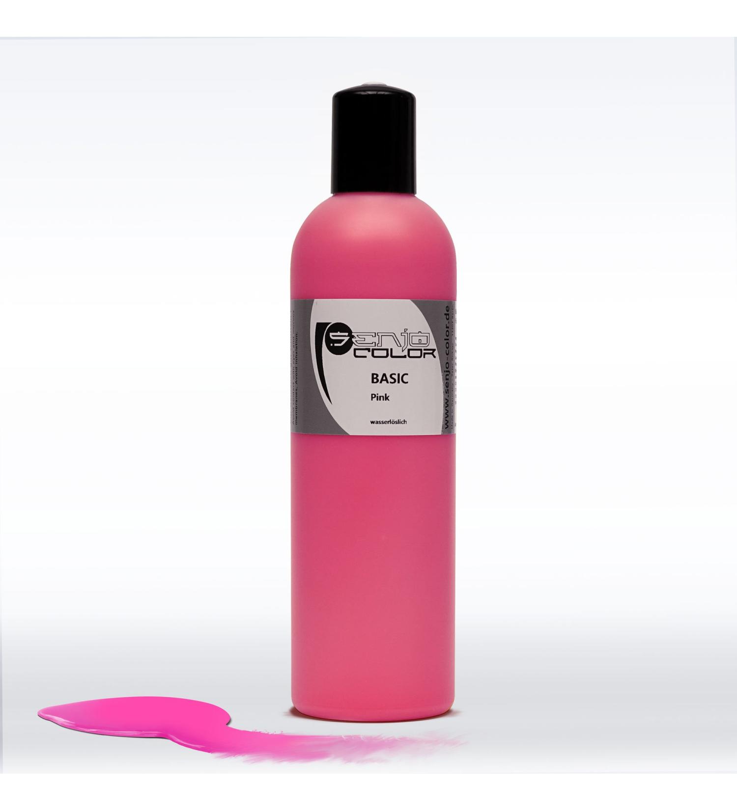 Senjo Color Basic Body Painting Colors | Water Soluble Cosmetic Paint 250ml Pink | Perfect for Airbrush & Brush - Buy Online on GoSupps.com