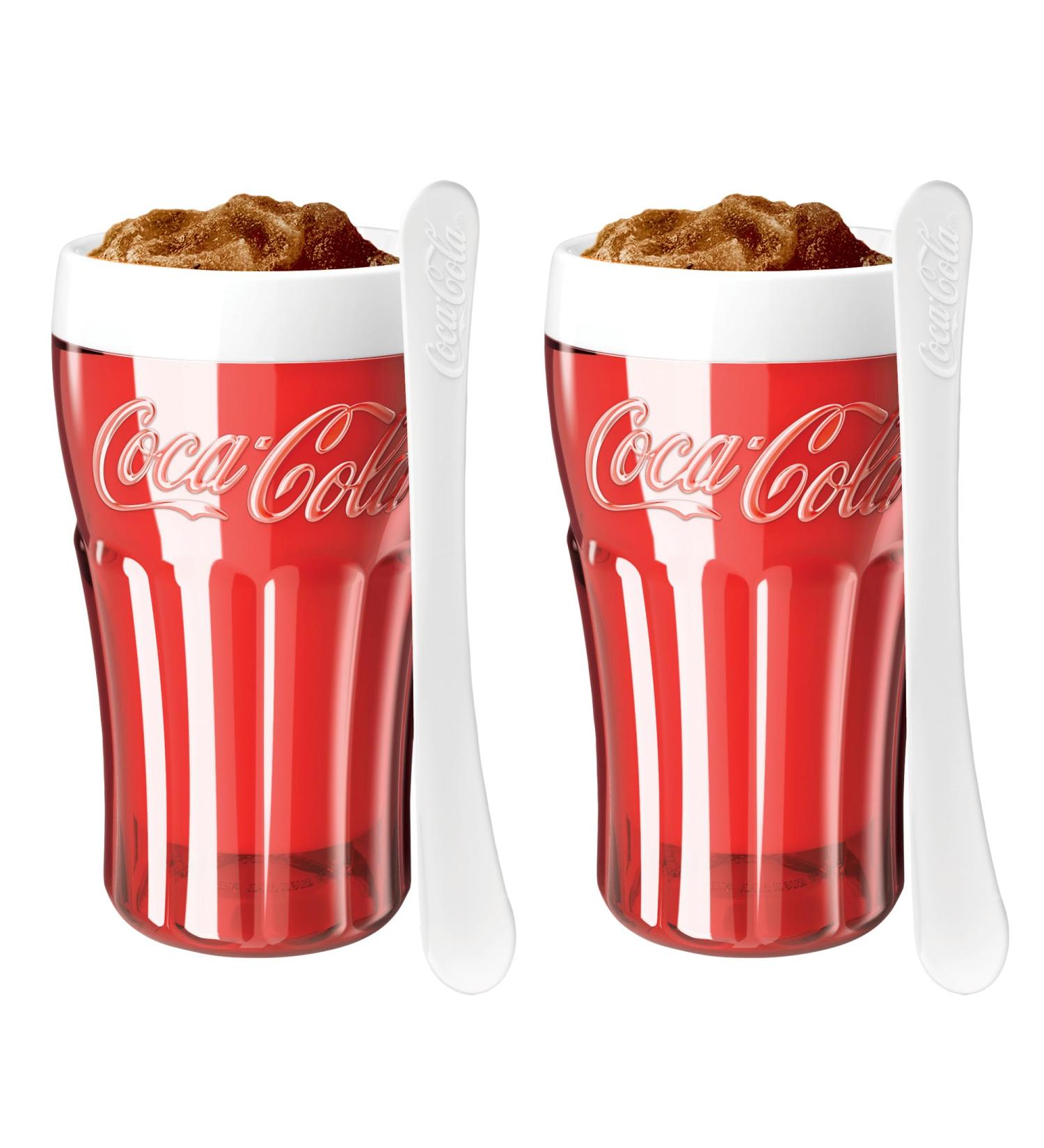 ZOKU Coca-Cola Lot de 2 gobelets flottants et slushy avec c ur cong lateur pour cr er des smoothies des slushies et des milkshakes portion unique en quelques minutes sans BPA - Buy Online on GoSupps.com