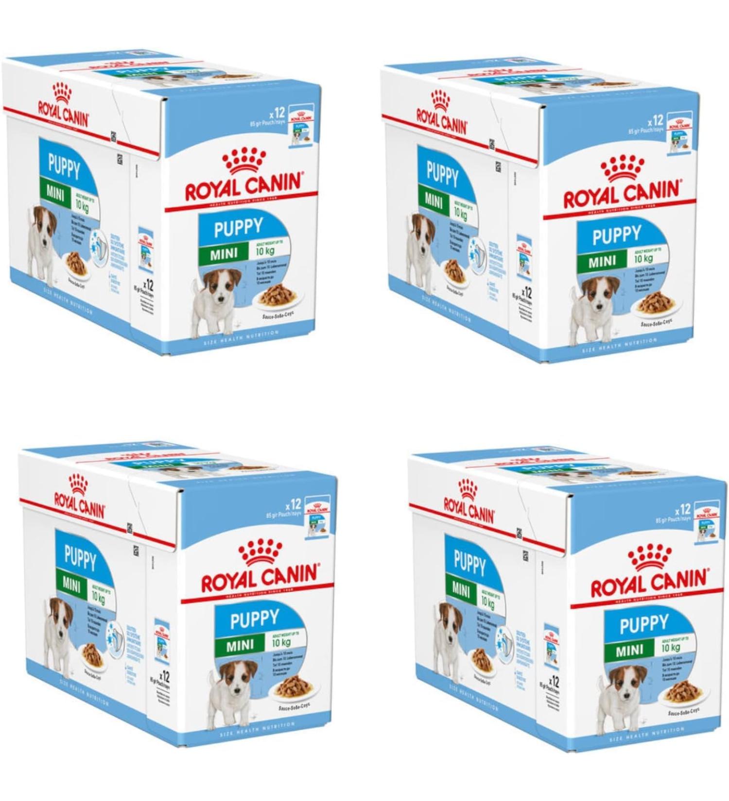 Royal Canin Mini Puppy Complete Wet Food in Gravy 48 x 85g - Buy Online on GoSupps.com