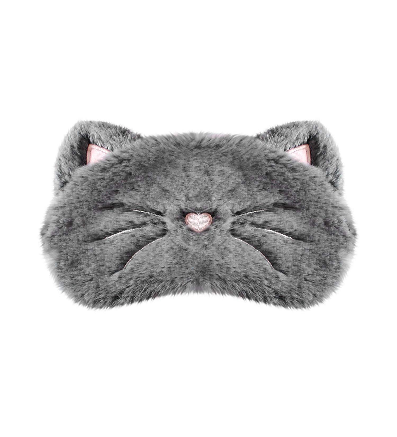 Homewins Plush & Silk Sleep Mask | Ultra-Light Blocking Eye Mask for Women - Perfect for Travel & Parties (Cat Design) - Buy Online on GoSupps.com