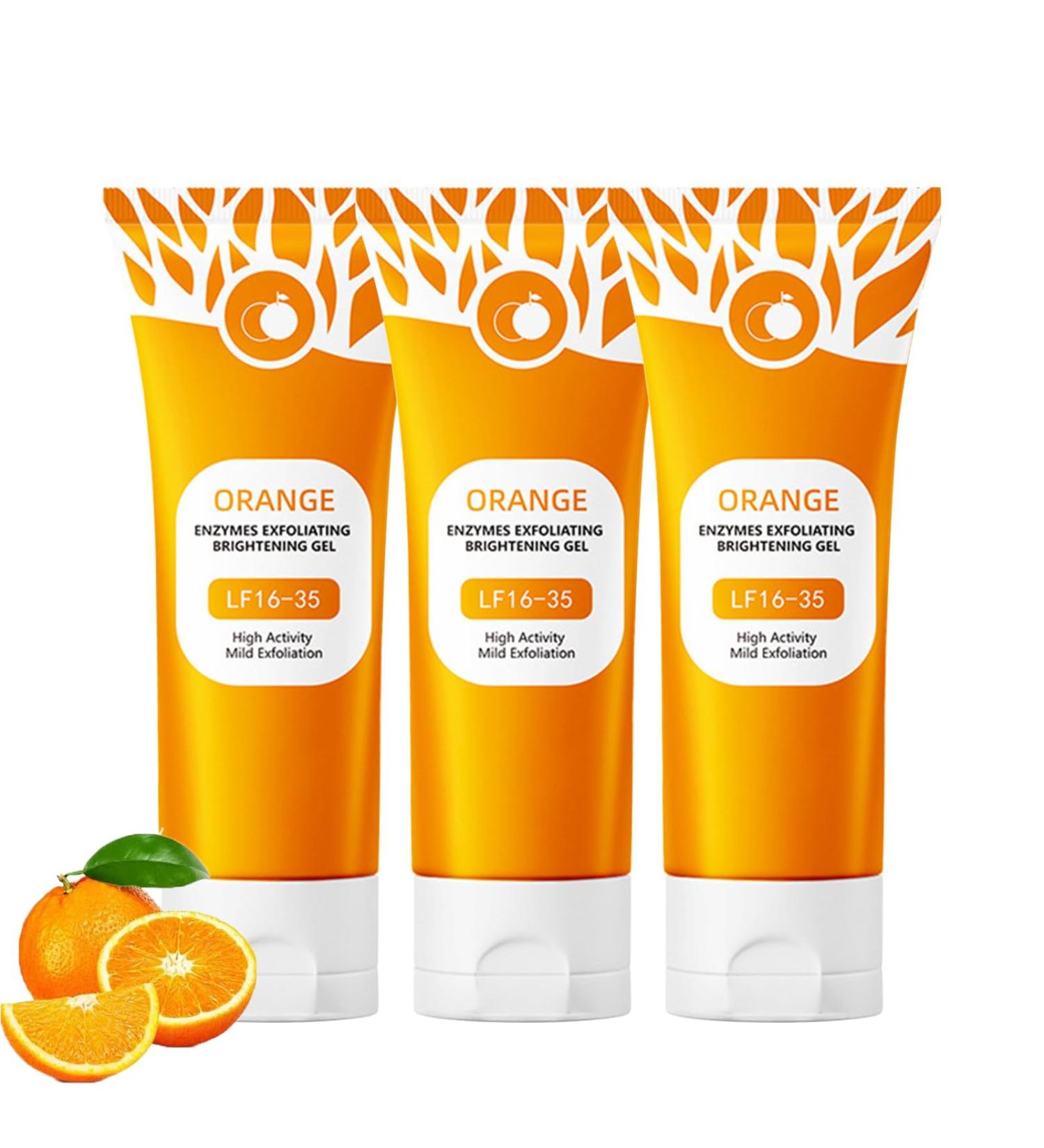 Gel exfoliant claircissant orange pour le visage et le corps gel exfoliant doux pour le visage et le corps gel exfoliant orange pour un nettoyage en profondeur pour tous les types de peau (3 3 pi ces. 100 g (Lot de 1) - Buy Online on GoSupps.com