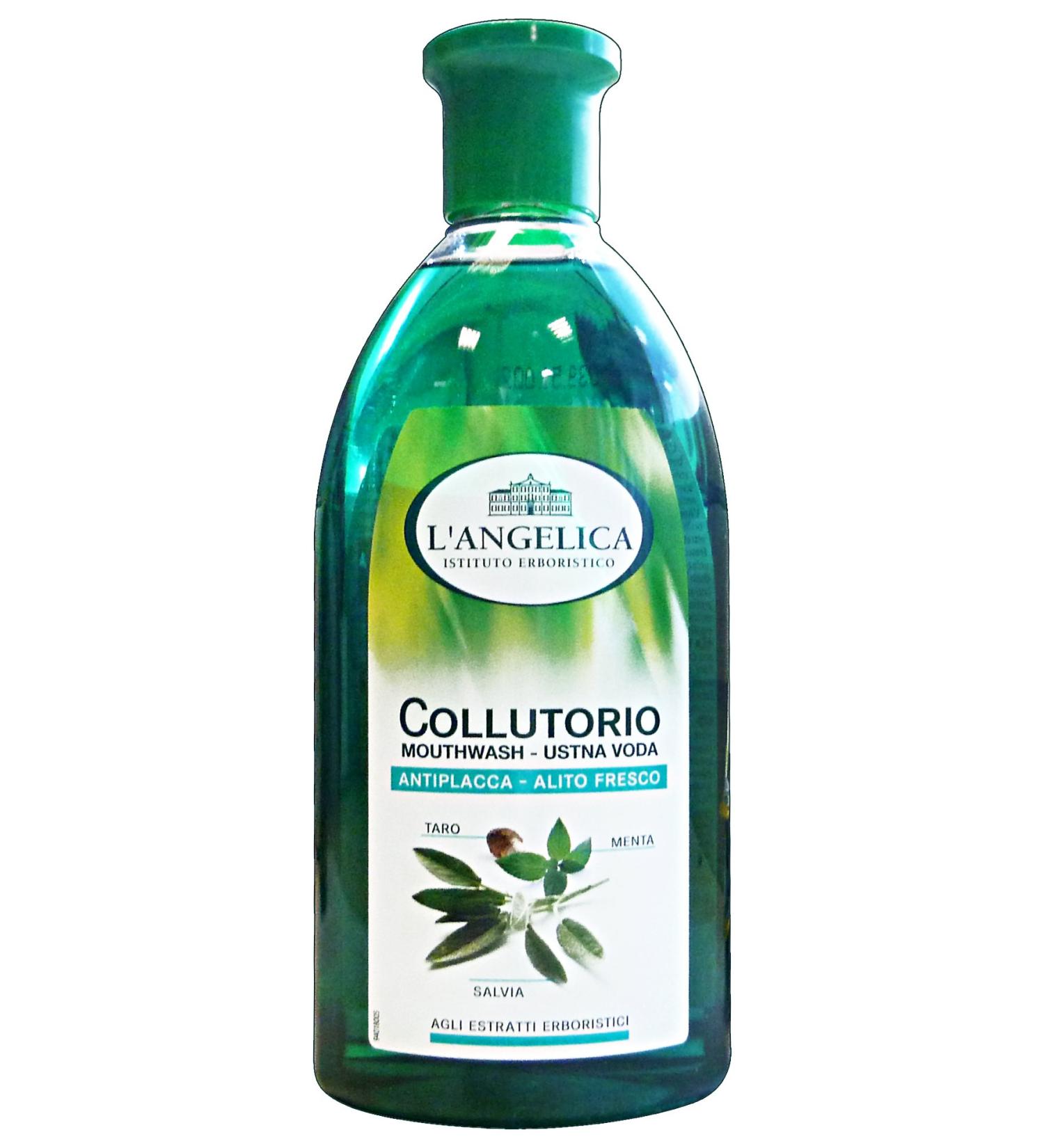 L'ANGELICA Mouthwash Anti-Plaque-Fresh Breath 500 Ml Care And Dental Hygiene