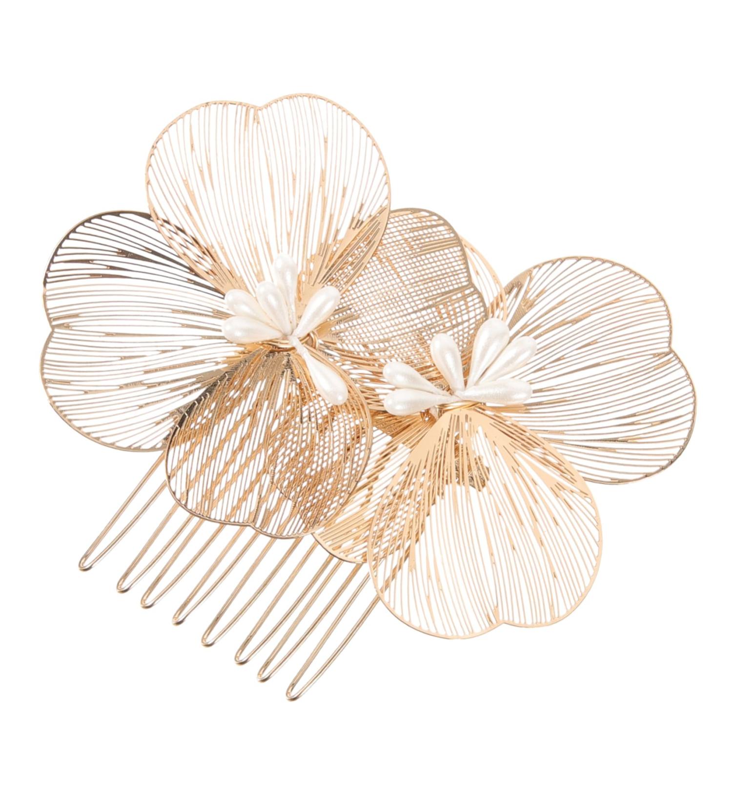 DOITOOL dress vintage Hanfu hair comb clip wild alloy hair accessories for women plastic Korean decorate the flowers girl Baroque girl hair accessories - Buy Online on GoSupps.com