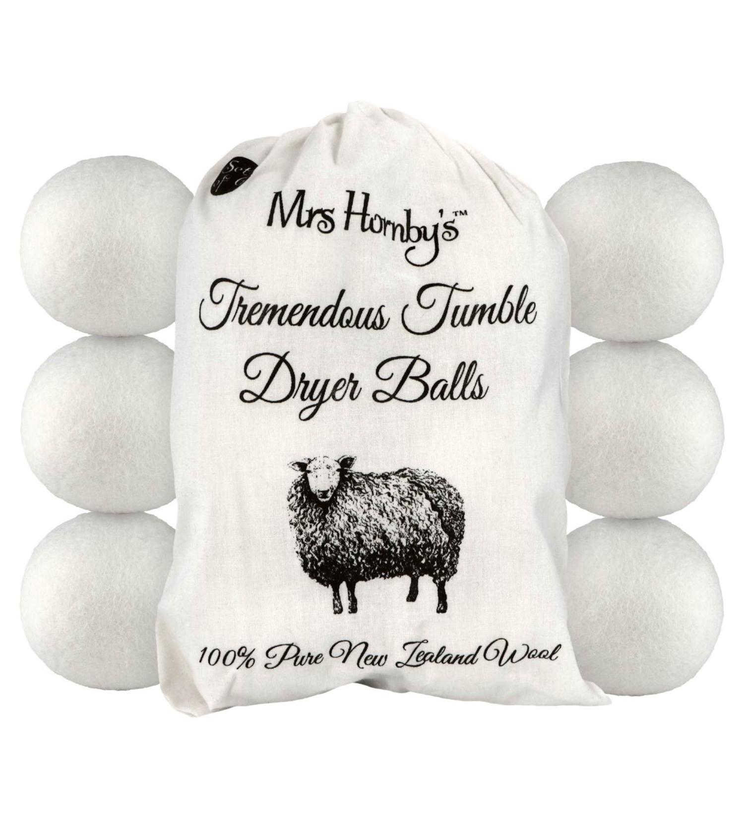 Tumble Dryer Balls Pack of 6 XL - 100% Wool Natural Fabric Softener Reduces Wrinkles Hypoallergenic Reusable Reduce Noise Unscented - Buy Online on GoSupps.com