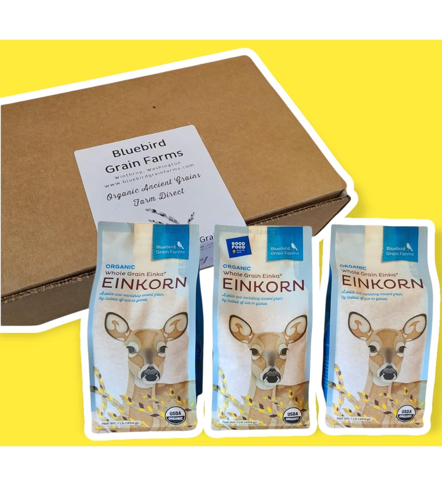 Organic Whole Grain Einkorn - Pack of 3 - Buy Online on GoSupps.com