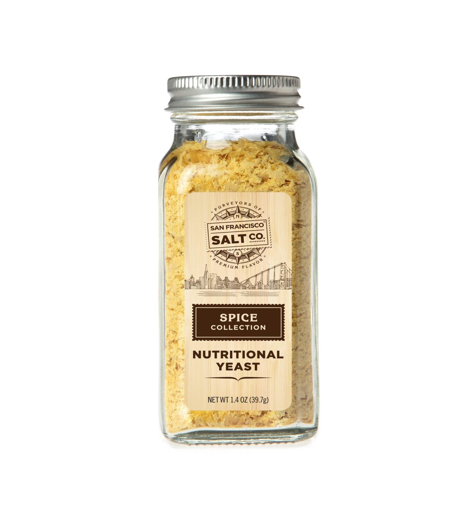 San Francisco Salt Company Nutritional Yeast 1.4 oz Shaker - Spice Collection - Buy Online on GoSupps.com