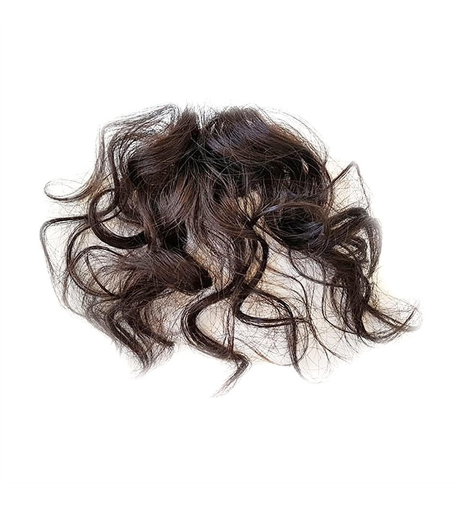 Bangs Hair Clip Thin Curly Bangs Natural Fluffy Curly Hair Pieces Fashion Clip-in Air Bangs Synthetic Bangs Hairpieces Hair Extension for Women Girls Bangs Clip in Hair (Color : Deep brown) - Buy Online on GoSupps.com