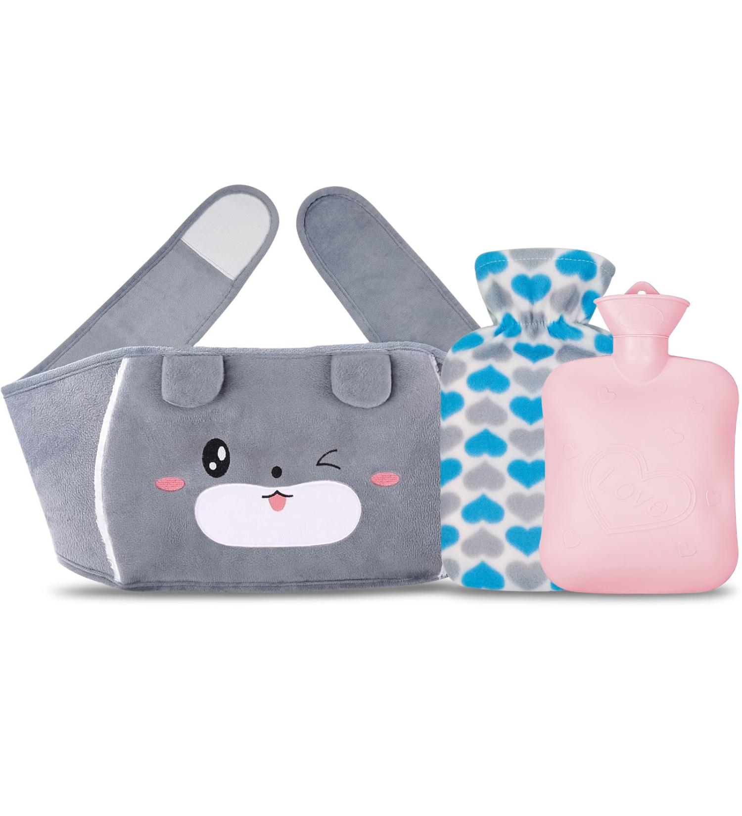 Hot Water Bottle with Belt Hot Water Bottle with Wailt Cover Rubber Hot Water Bottle with Cover for Neck and Shoulder Back Legs Waist Warm (B) - Buy Online on GoSupps.com