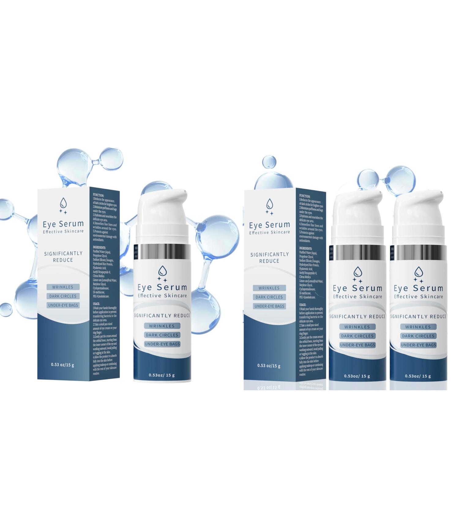 3 Packs Under Eye Bags and Wrinkles Instant Eye Tightener Lifting Cream 15g*2 Eye Cream Visibly Improve for Bags Under Eyes Bags Dark Circles Useful for Men & Women Moisturizing Under Eye Cream - Buy Online on GoSupps.com