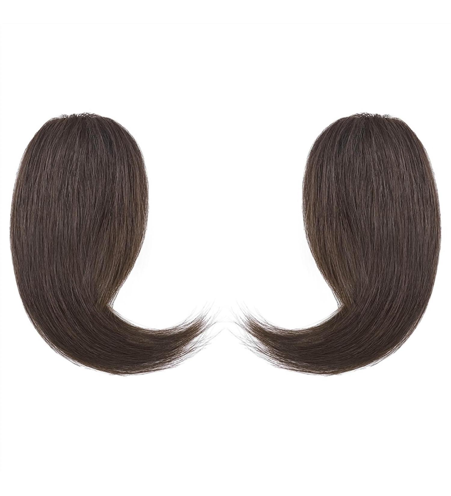 Bangs 2PCS Human Hair Clip on Bangs with Mid Part One/Two Sides Bangs Remy Hair in Extenssion French Invisible Fringe for Women Curved Bangs for Daily Wear (Color : #2 Size : 6 months) 6 months #2 - Buy Online on GoSupps.com