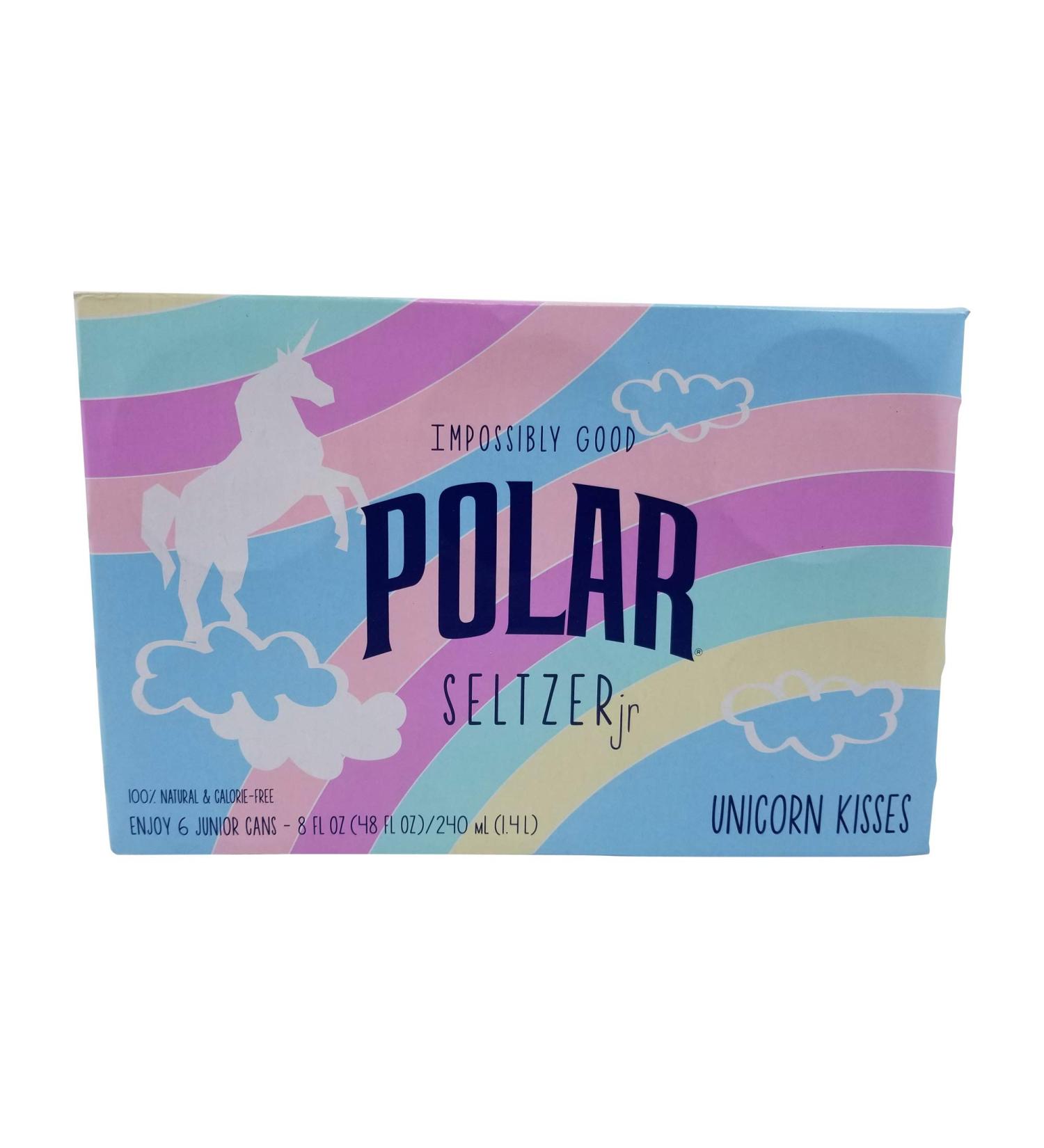 Polar Seltzer Unicorn Kisses 6pk - Impossibly Good, 8oz Cans - Buy Online on GoSupps.com