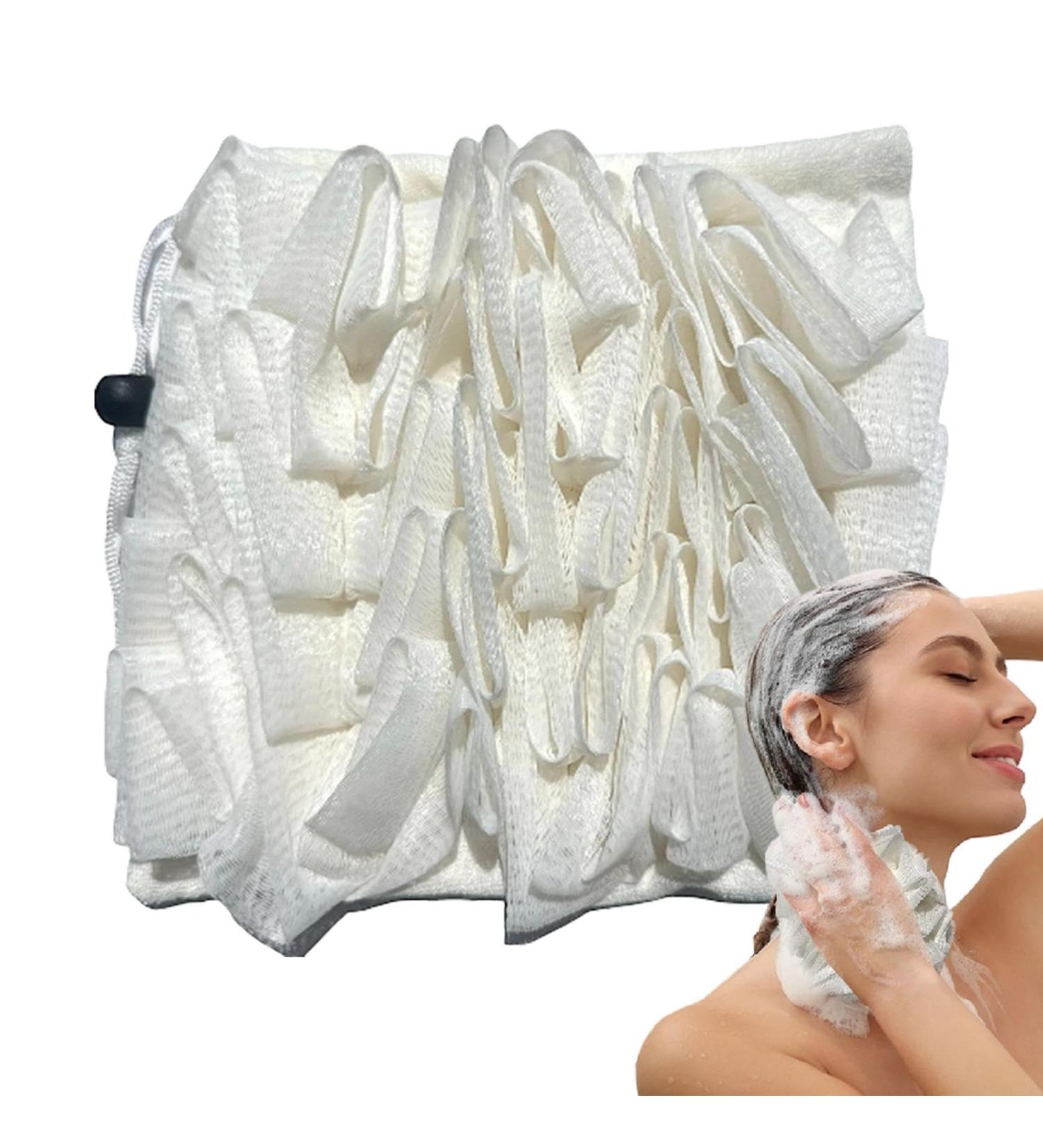 Body Scrubber Sponge | Body Wash Sponge Scrubber Shower Pouf Shower Scrubber Body Care Sponge Shower Accessories for Women Men - Buy Online on GoSupps.com