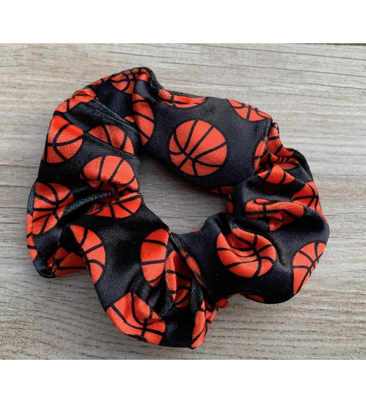 Premium Velvet Basketball Scrunchie - No Crease Hair Accessories Gift - Buy Online on GoSupps.com