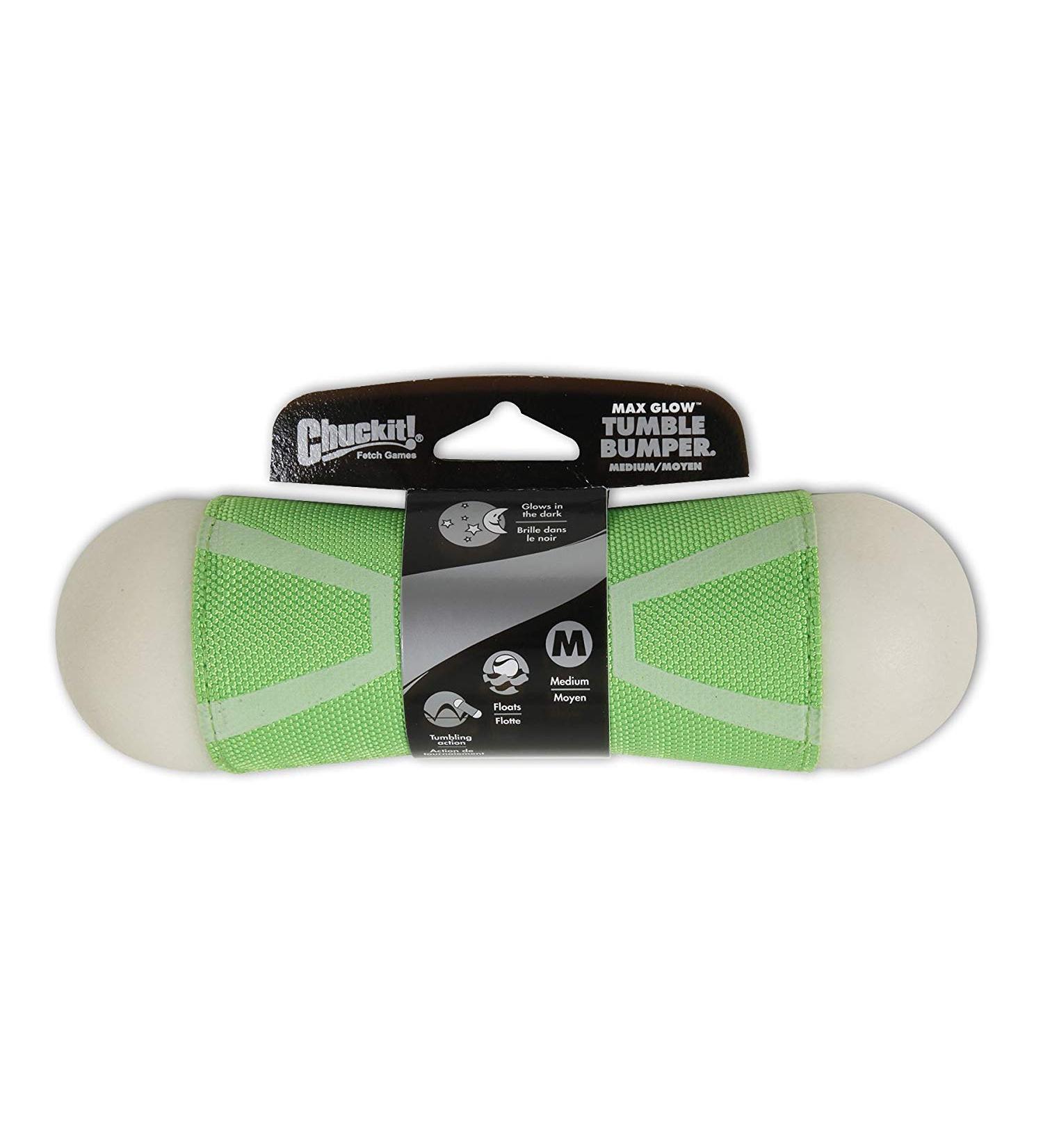 Chuckit! CH32308 Tumble Bumper Max Glow - Medium Orange Dog Toy for International Shipping - Buy Online on GoSupps.com