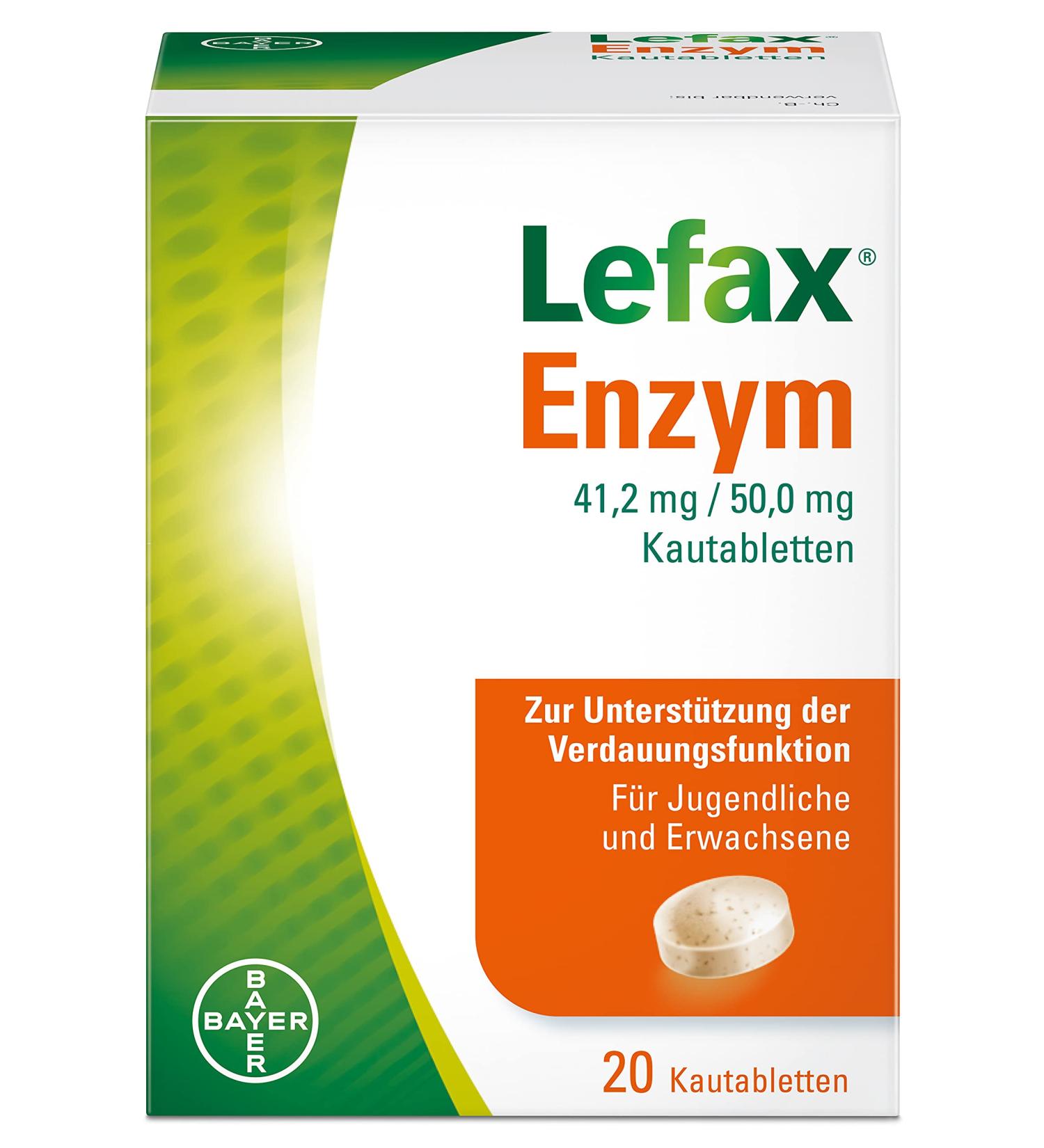 Lefax Enzyme Chewable Tablets - Digestive Support & Flatulence Relief (20 Pack) - International Shipping Available - Buy Online on GoSupps.com