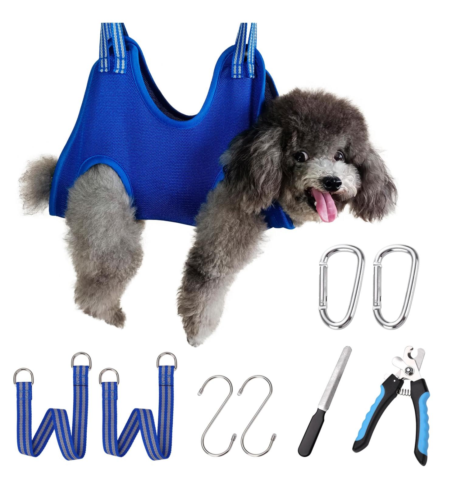 Buy Ovtexzog Dog Care Hammock Harness - Nail Claw Cutting Tool for Small Dogs (Up to 6kg) - Blue - International Shipping Available - Buy Online on GoSupps.com