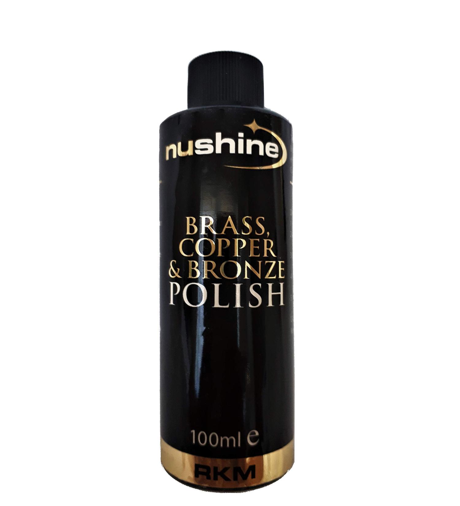 Nushine Brass Copper & Bronze Polish 3.4 Oz - Eco-Friendly & Solvent-Free with Anti-Tarnish Agent for Long-Lasting Shine | International Shipping Available - Buy Online on GoSupps.com