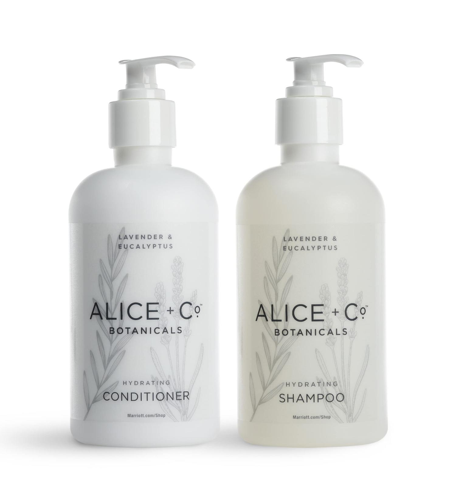 Fairfield by Marriott Hotel Bath Amenities Set - Lavender & Eucalyptus Shampoo & Conditioner - 8.5 oz Bottles - Hair Care Kit - Buy Online on GoSupps.com